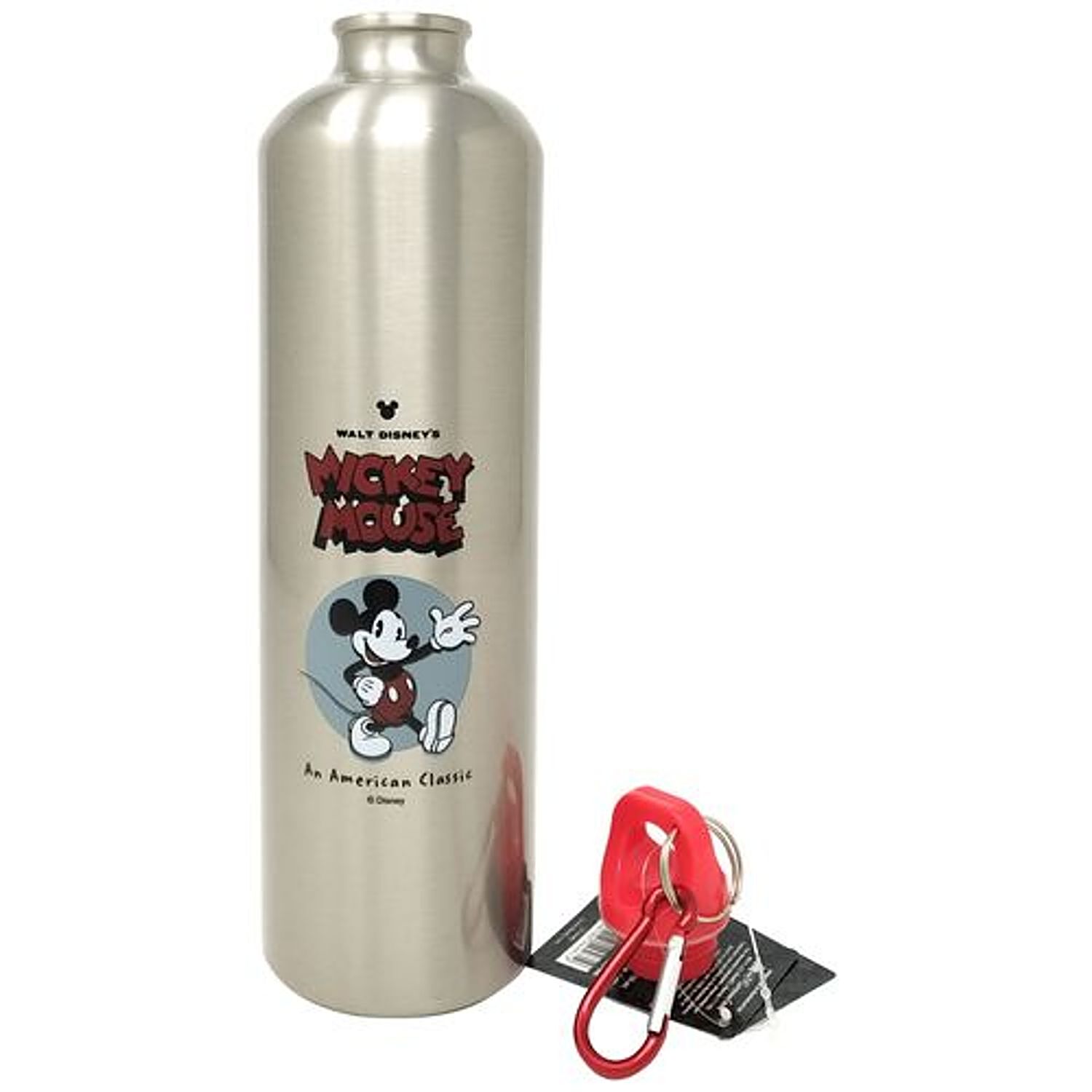 Mickey Mouse Stainless Steel Water Bottle with Clip