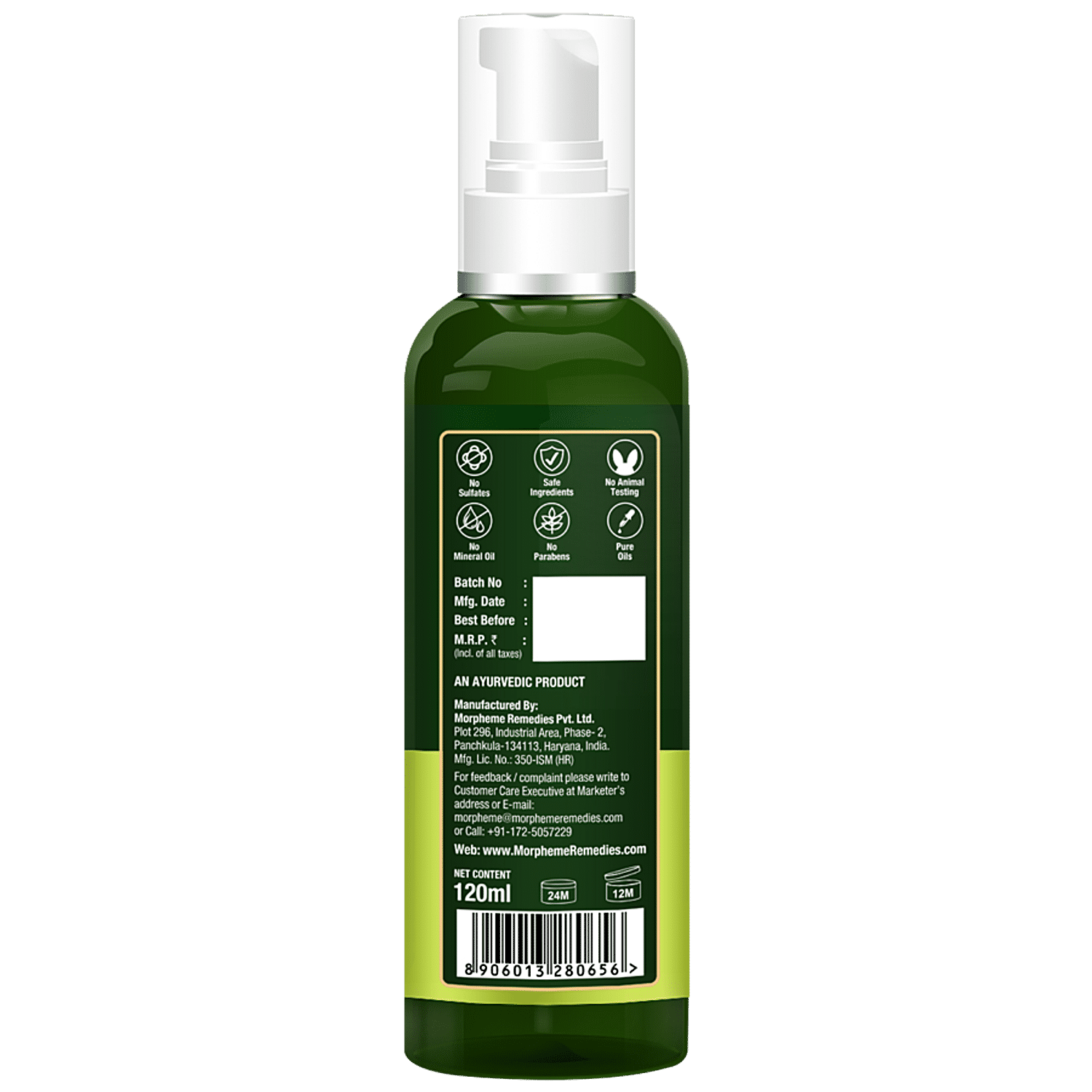 Morpheme Remedies Neem Tea Tree Basil Face Wash Oil Control Anti Acne 120 ml