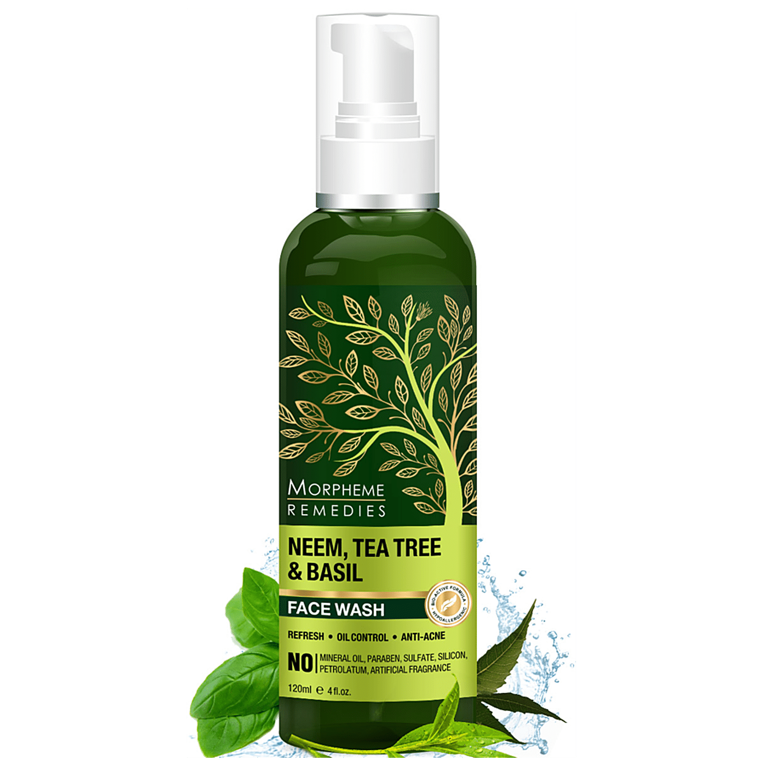 Buy Morpheme Remedies Neem Tea Tree Basil Face Wash Oil