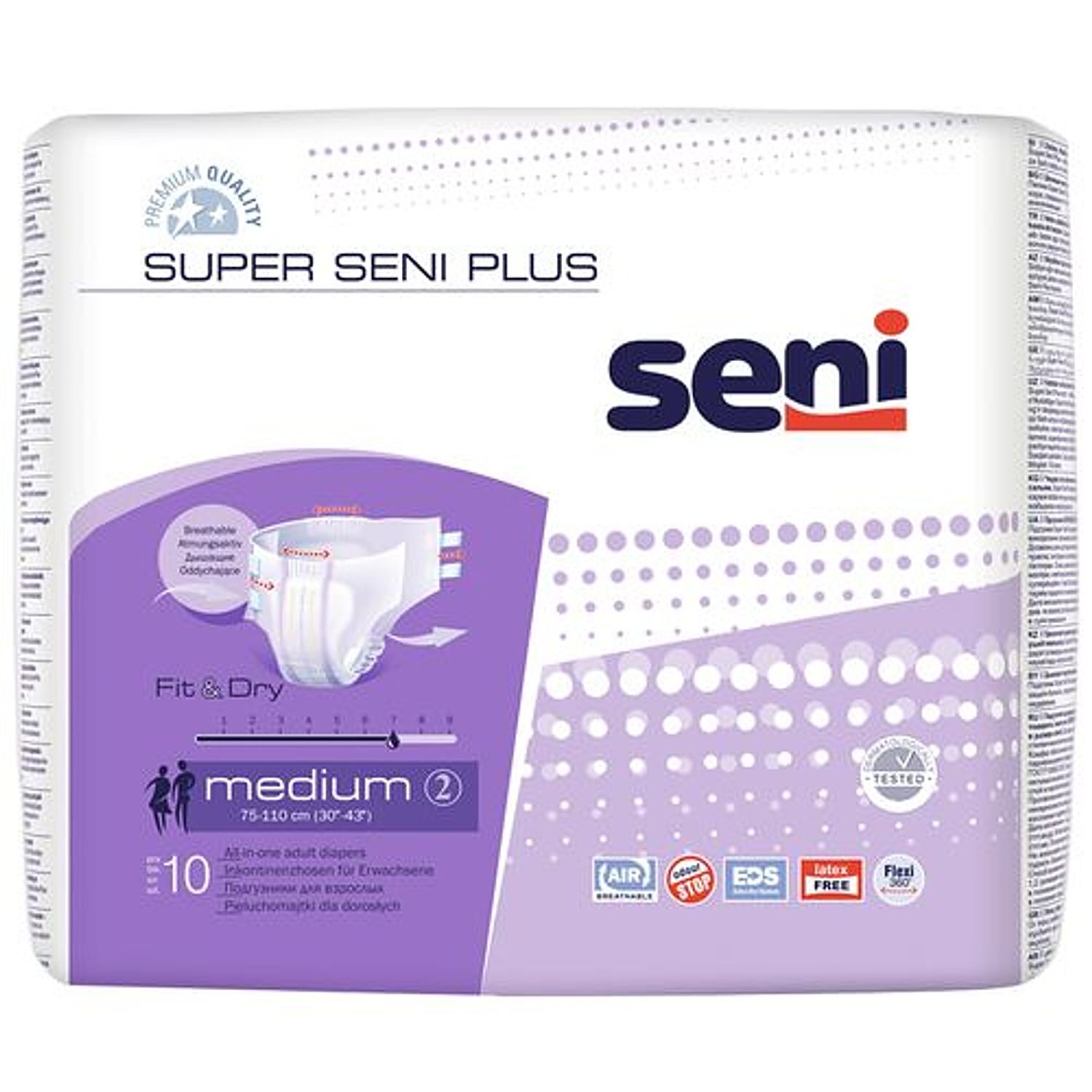 Buy Seni Super Seni Plus Breathable Adult Diapers - Medium Online