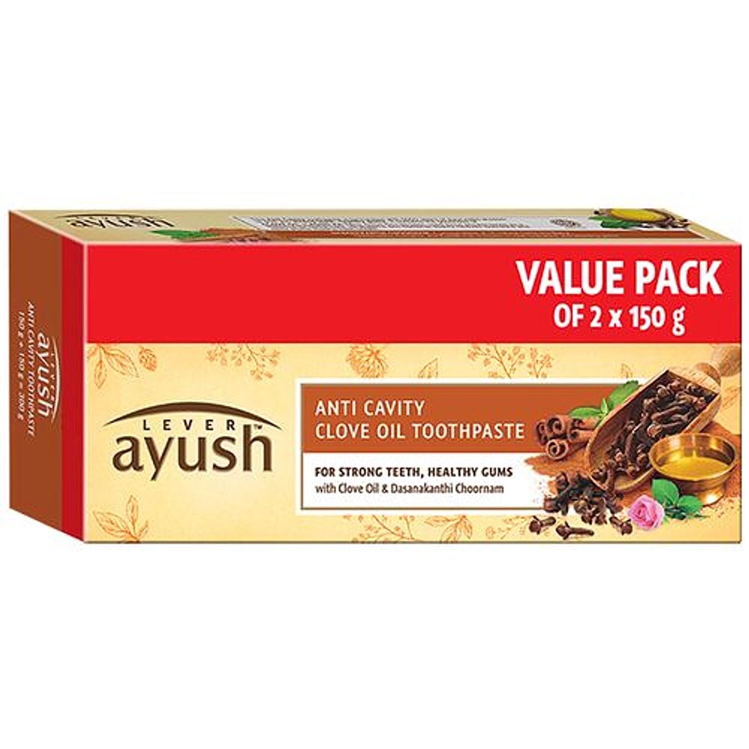 lever ayush anti cavity clove oil toothpaste