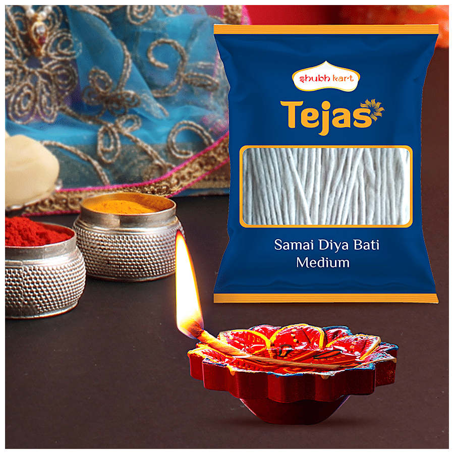 Buy Shubhkart Tejas - Round Cotton Wicks, For Diyas Online at Best Price of  Rs 10.8 - bigbasket