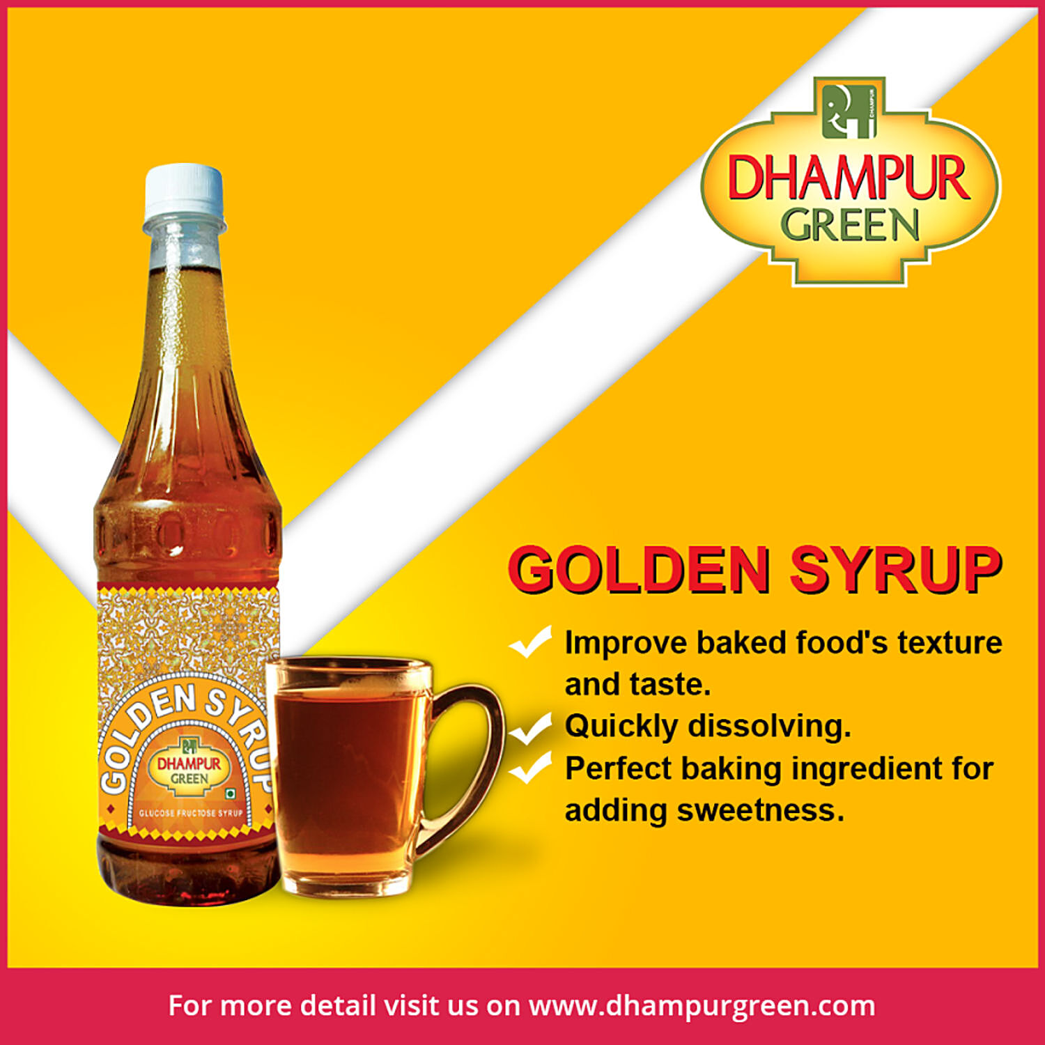 Dhampur Green Golden Syrup at Rs 300/bottle, Treacle syrup in New Delhi