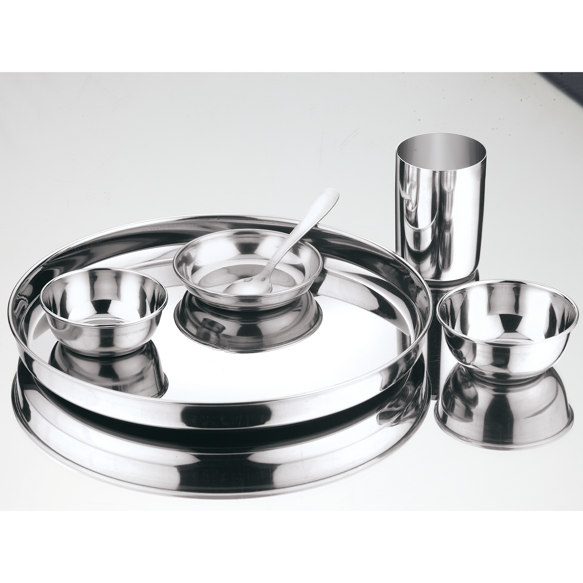 Steel clearance dishes set