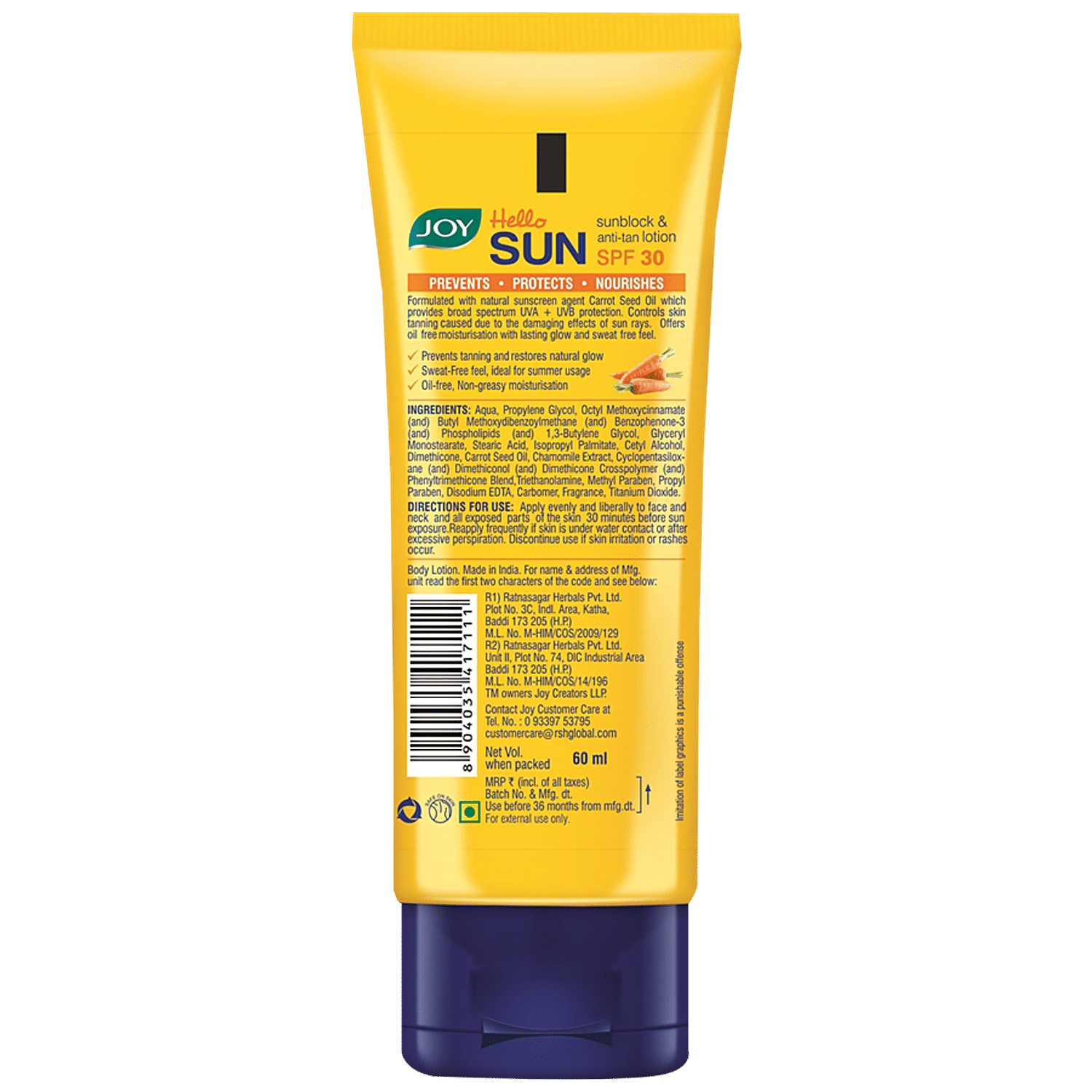 joy sunscreen lotion price