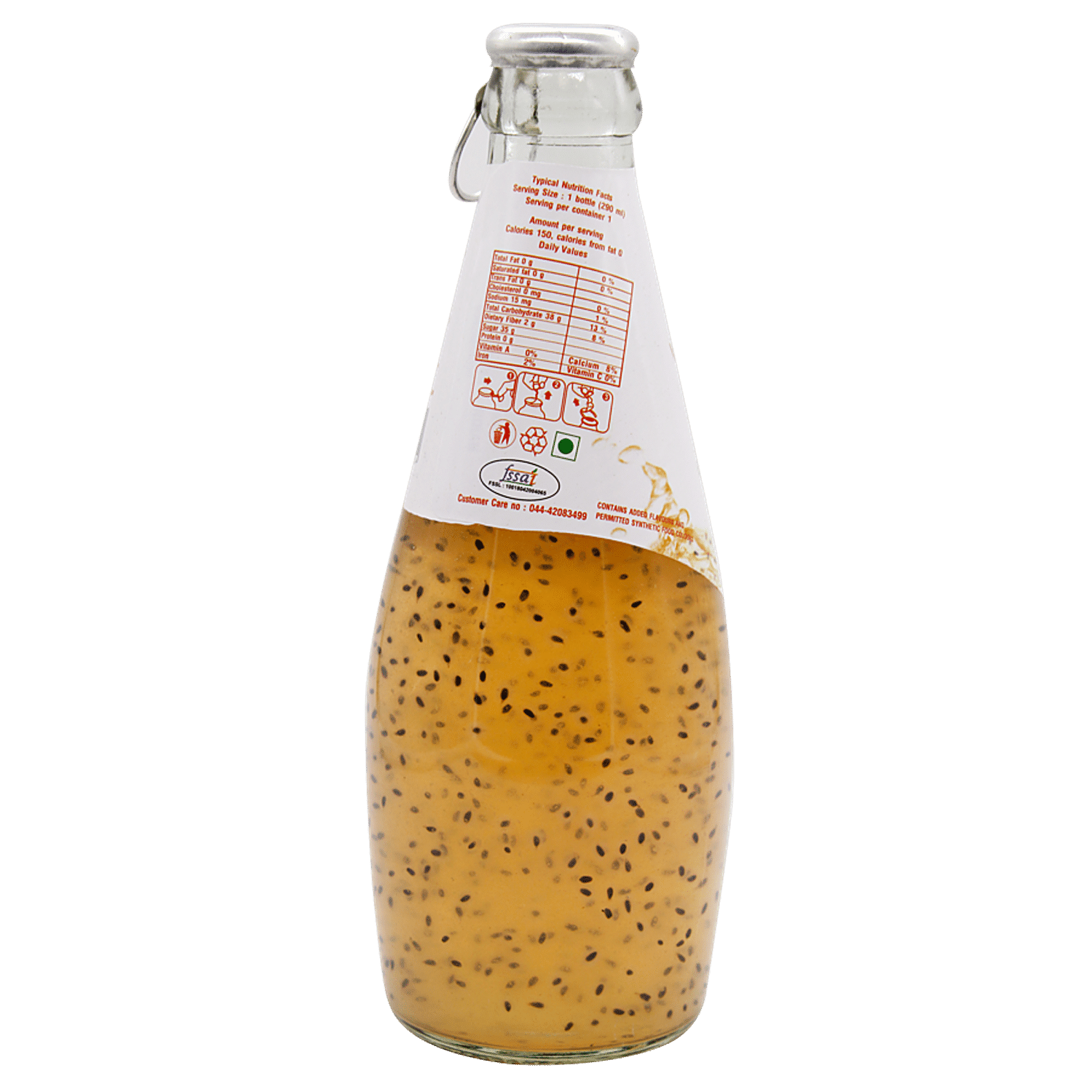 Americano Americano Basil Seed Drink Papaya Flavour 290 ml