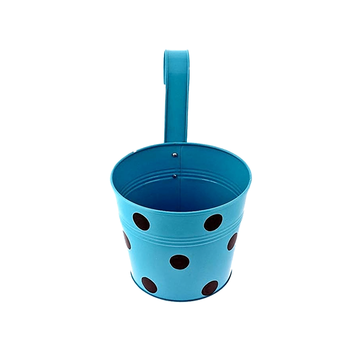 Polka Dot Metal Pail Buckets Party Favor 5-inch 