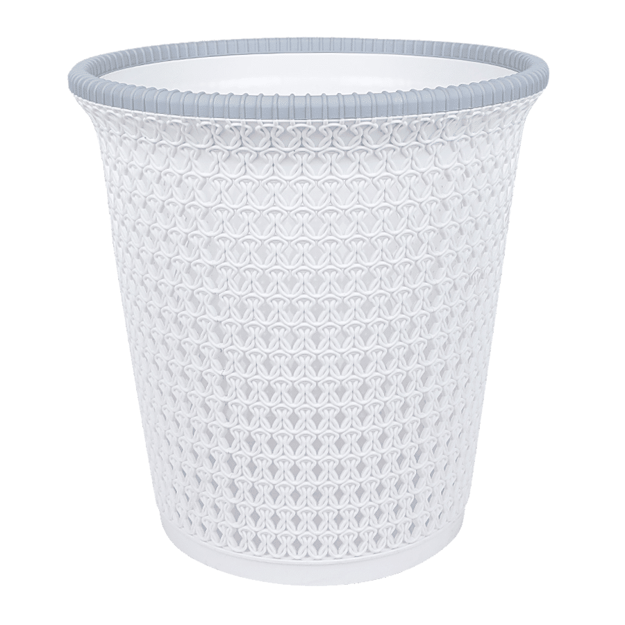 Buy DP Plastic Dustbin/Basket - White 