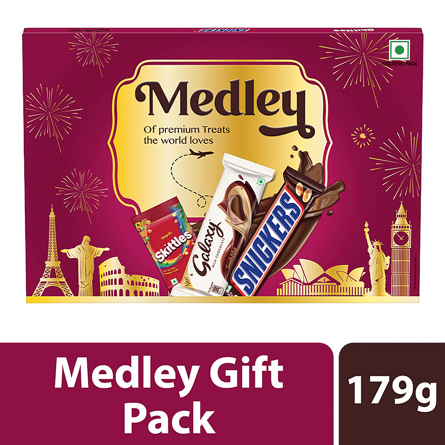 Buy Medley Premium Assorted Chocolates Rakhi Gift Pack Online at