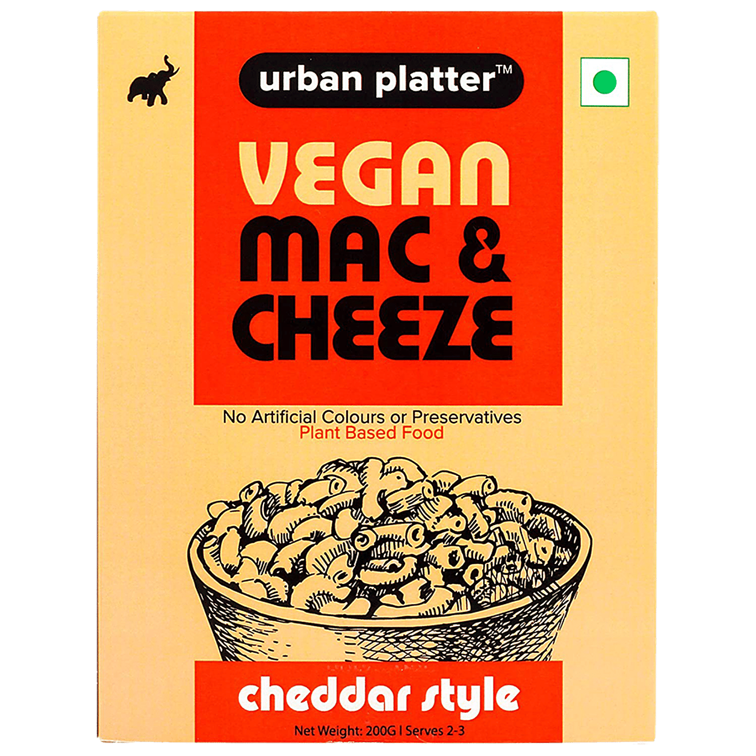 Buy Urban Platter Vegan Mac Cheese Pasta Cheddar Style