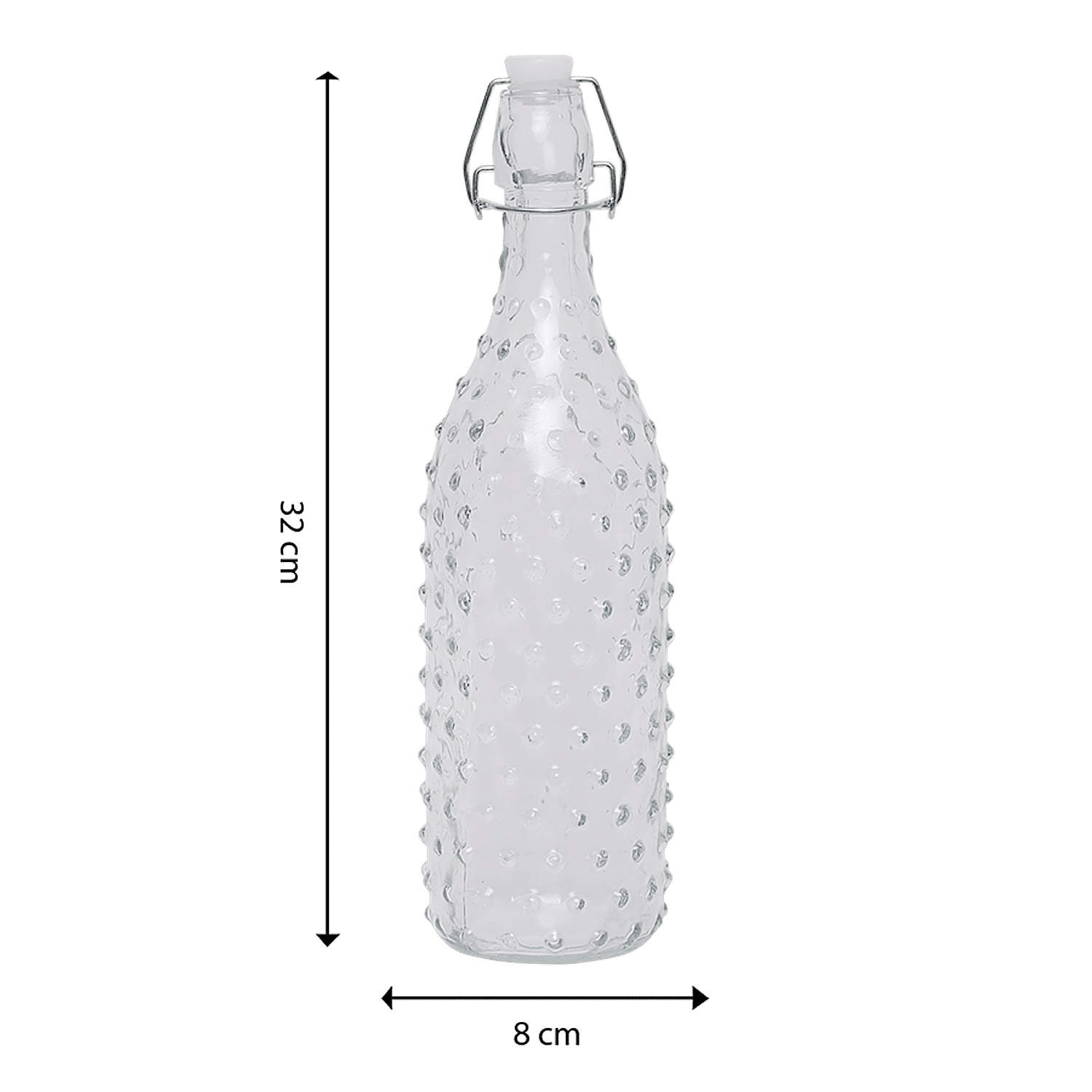 Buy Glass Ideas Glass Bottle - Plain White With Metal Cap Online at Best  Price of Rs 199 - bigbasket