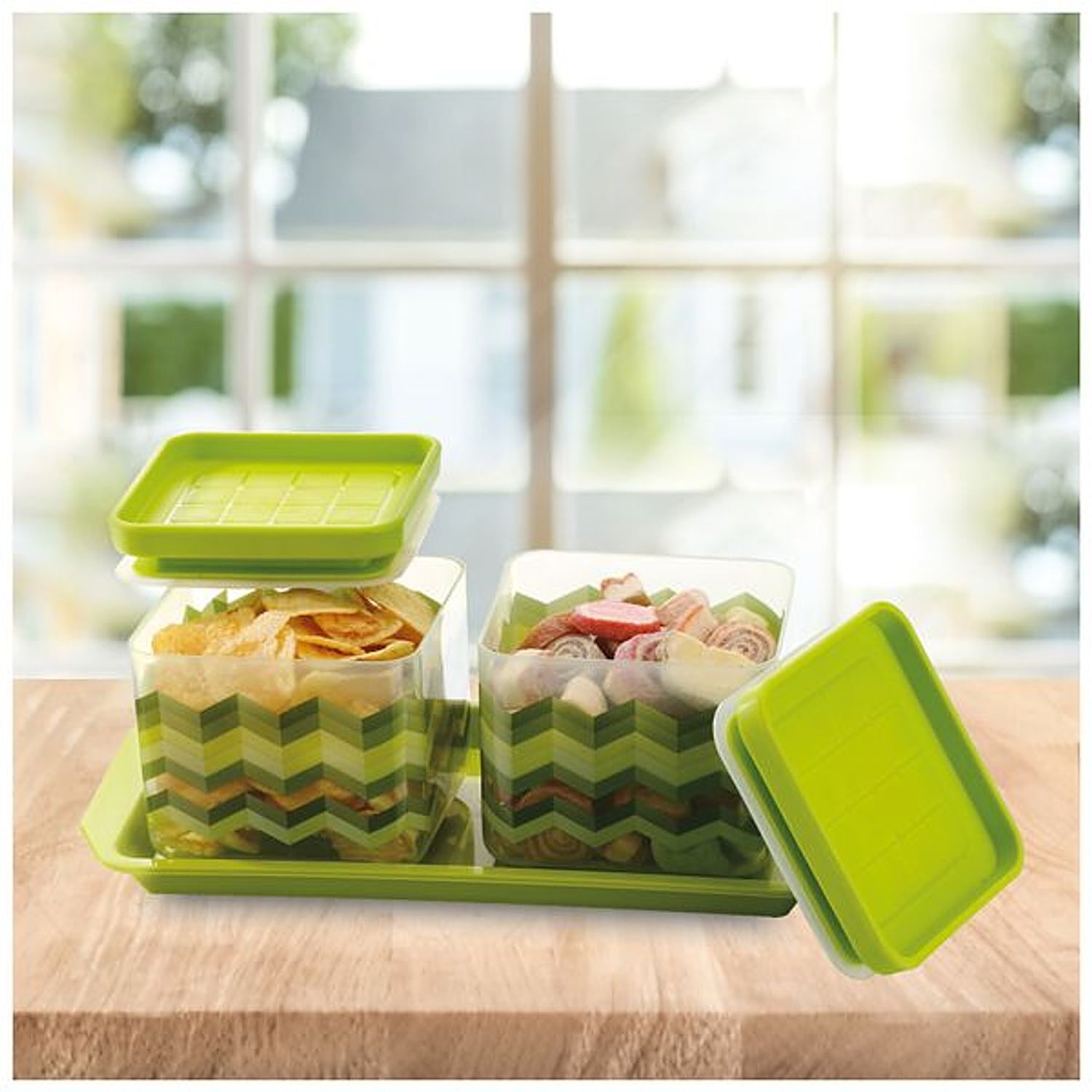 Buy Asian Plastic Container Set - Printed, Kitchen King Festival