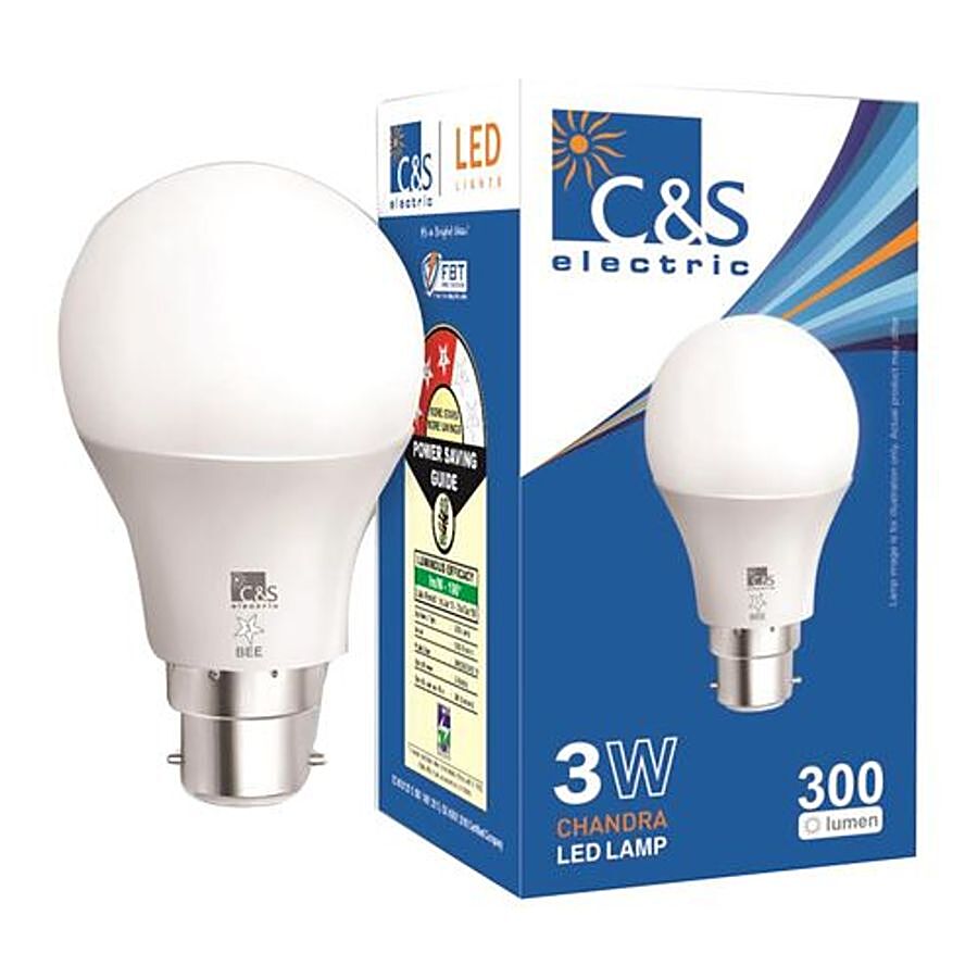 C&S Electric Chandra LED Lamp - Cool Daylight White, Round, 3