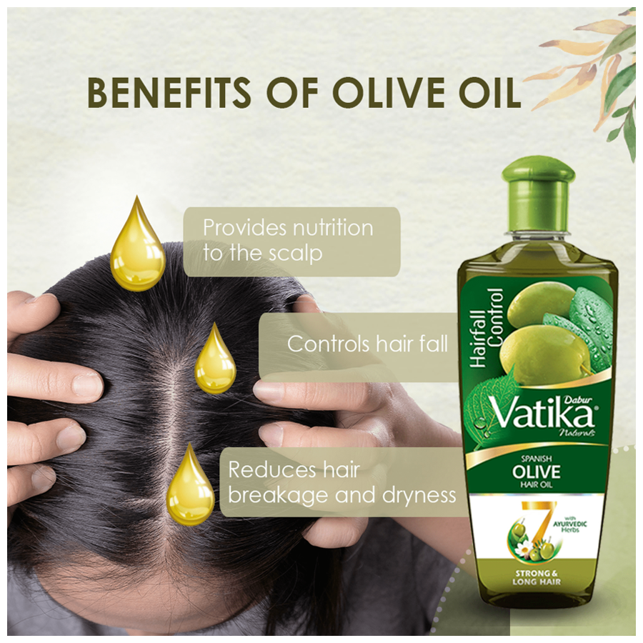 Buy Dabur Vatika Naturals Spanish Olive Hair Oil Online At Best Price Bigbasket