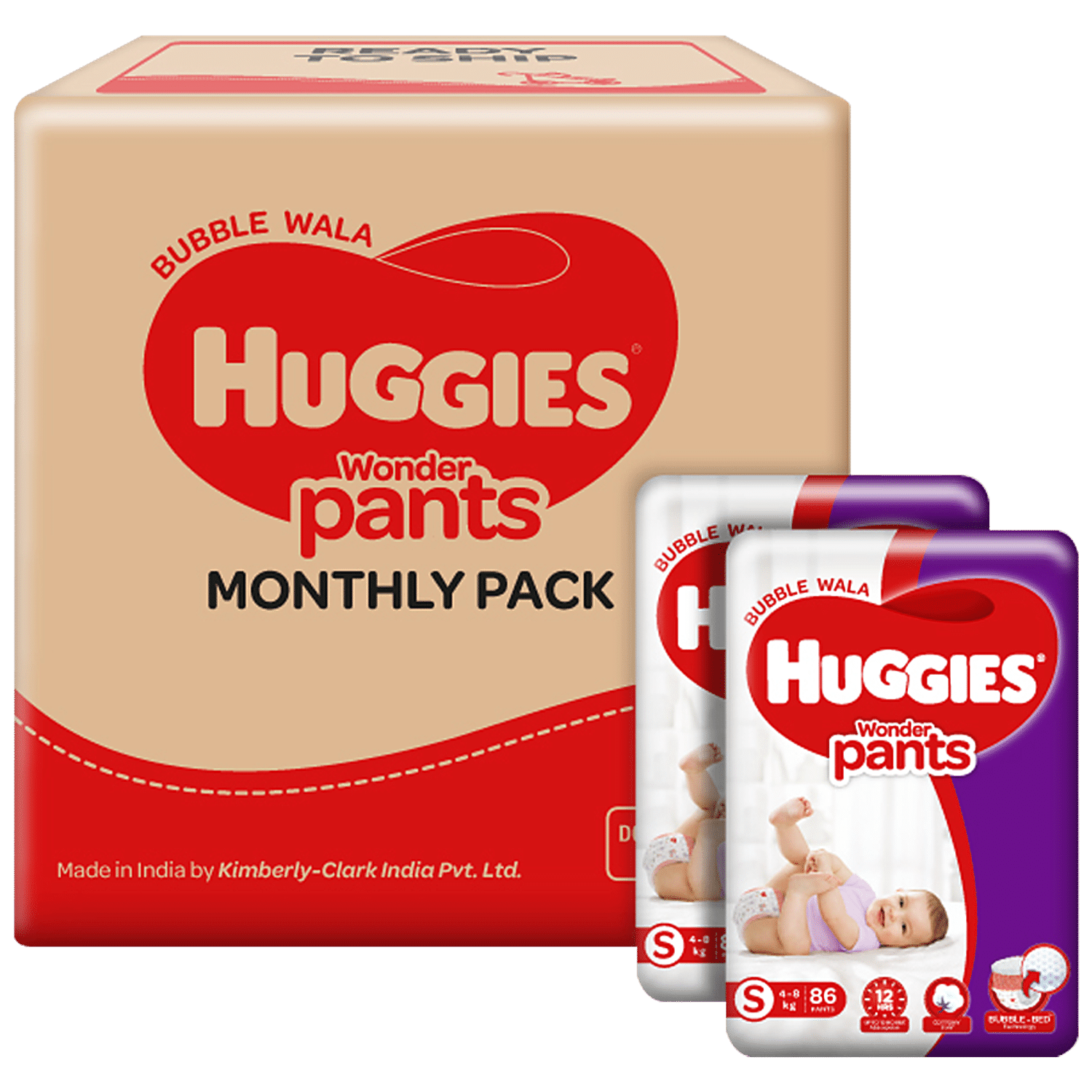 Buy Huggies Wonder Pants Diapers - Extra Small Size Online at Best