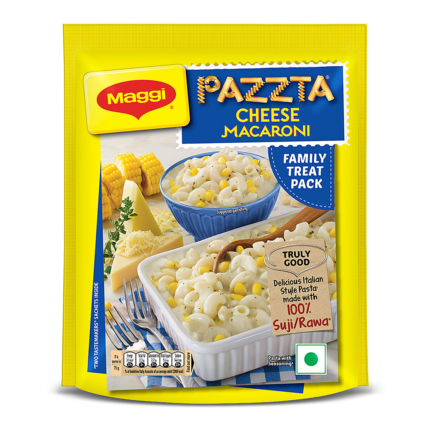 MAGGI Pazzta Cheese Macaroni - Made With 100% Suji/Rawa, 150 g