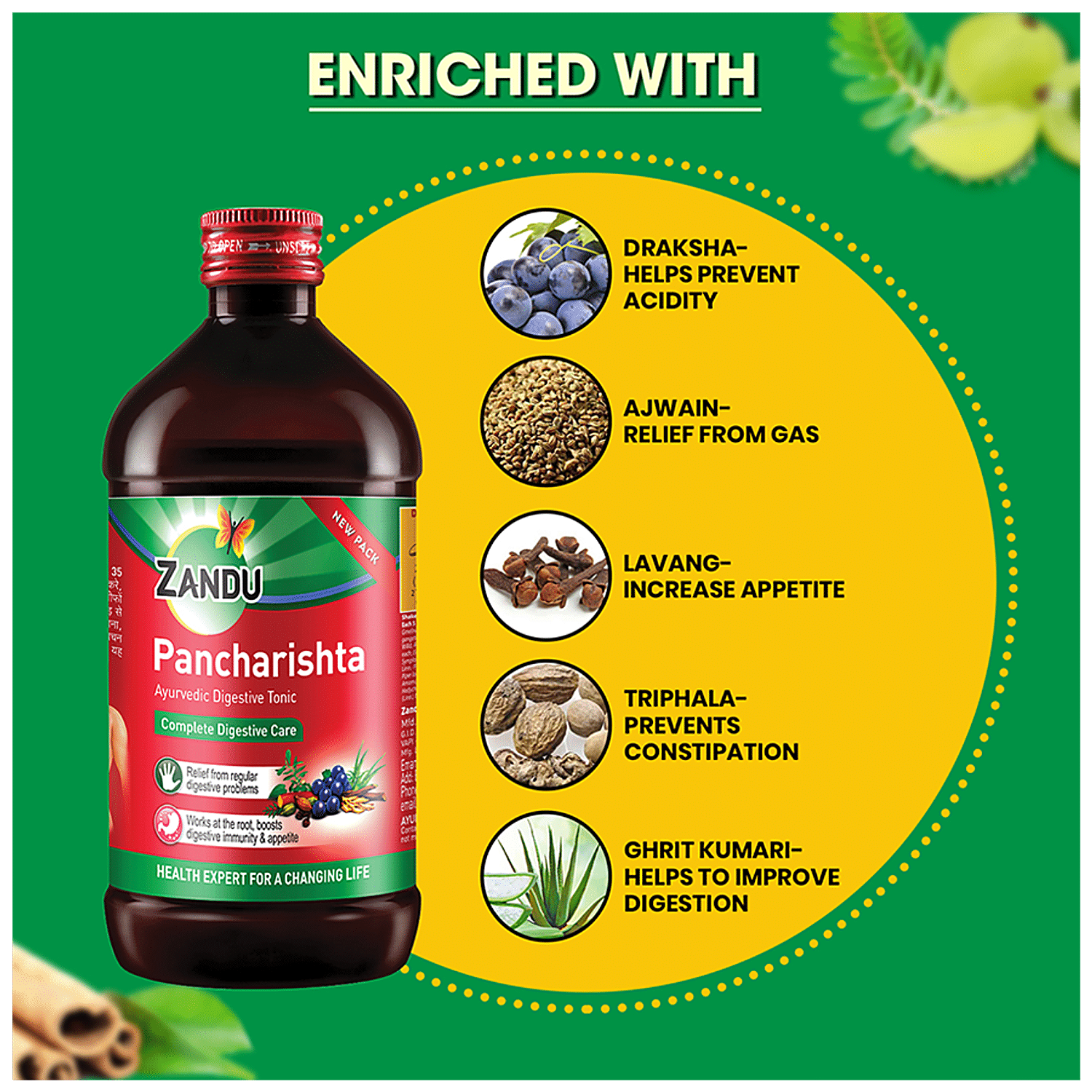 Buy Zandu Pancharishta Ayurvedic Tonic For Digestion Acidity Constipation Gas Relief Online At Best Price Bigbasket