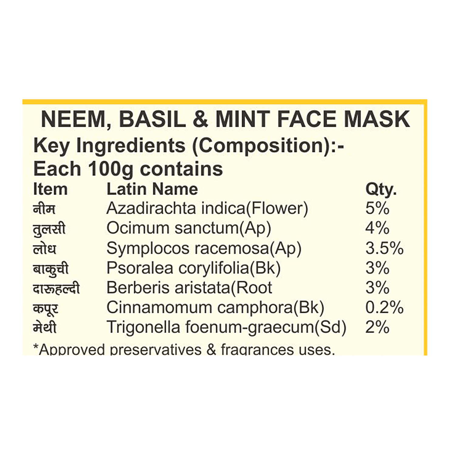 Buy Khadi Pure Herbal Neem Basil Mint Face Mask For Anti Acne