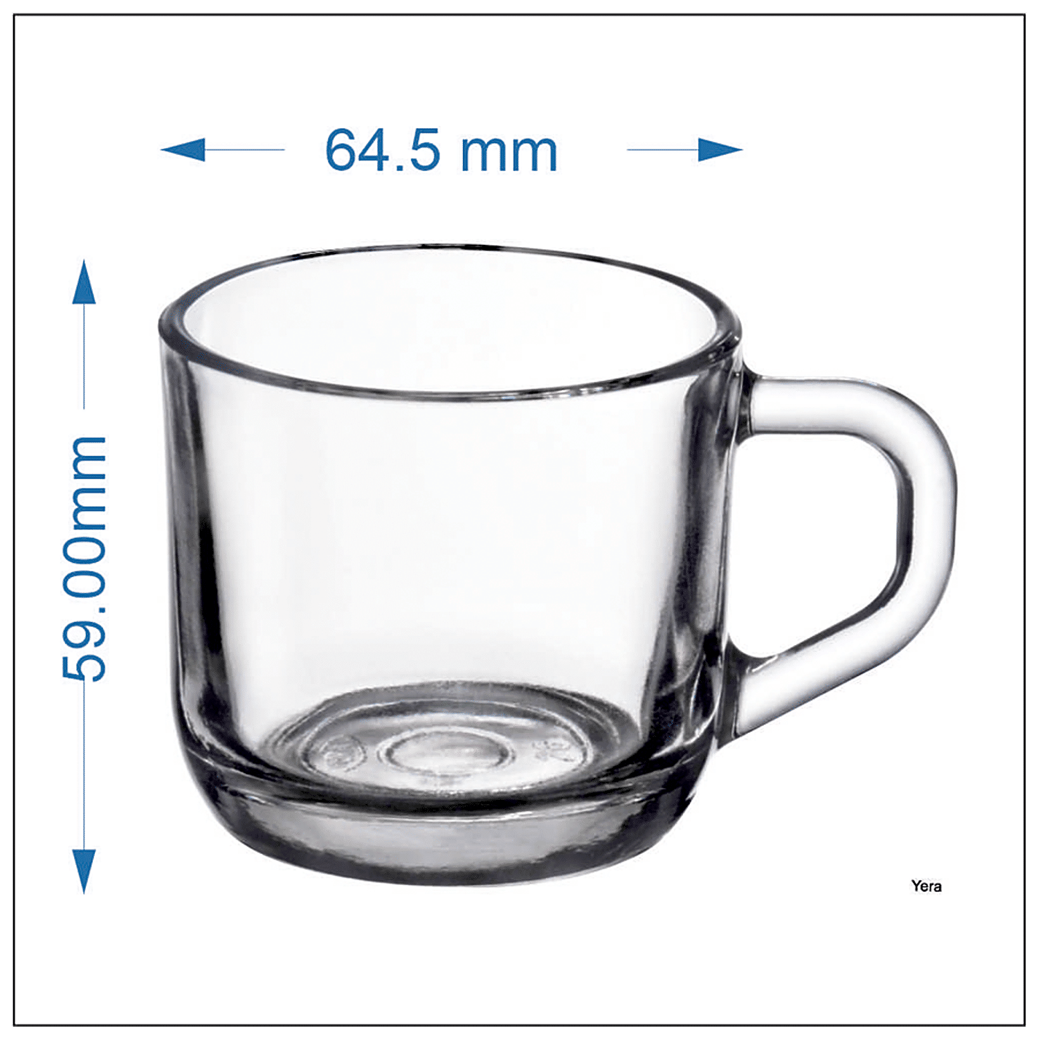 Buy Yera Tea/Coffee Glass Mug Set Online at Best Price of Rs 229