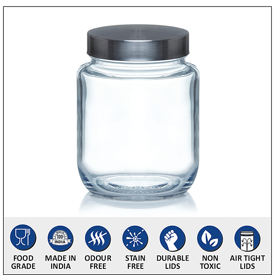 Set of 2 Glass Air tight Jar 11×6 inch with wooden lid (Air Tight) 4 inches  - House2home-h2h Manufacture Metal Wood & Glass handicrafts, Moradabad,  India