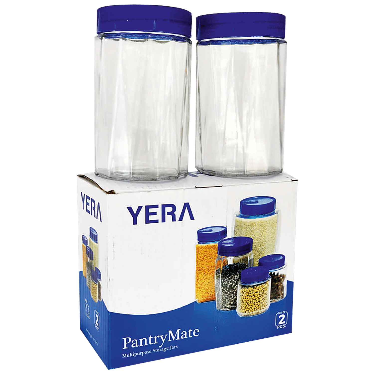 Buy Yera Small Jars Set With Printed Lids Online at Best Price of Rs 119 -  bigbasket