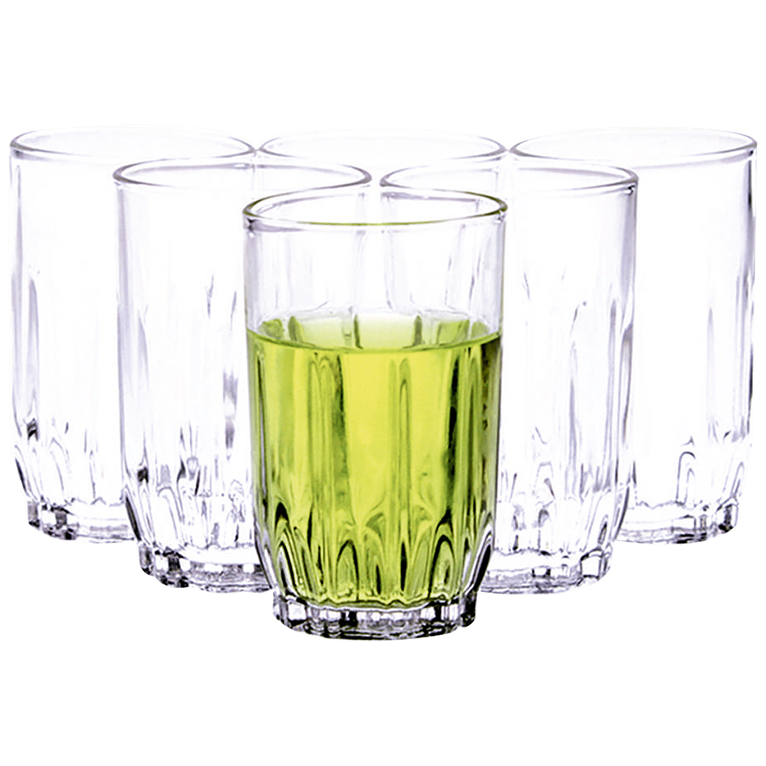 Yera (Pack of 6) Glass Tumbler - 6 Pieces, Clear, 250ml Glass Set  Water/Juice Glass Price in India - Buy Yera (Pack of 6) Glass Tumbler - 6  Pieces, Clear, 250ml Glass