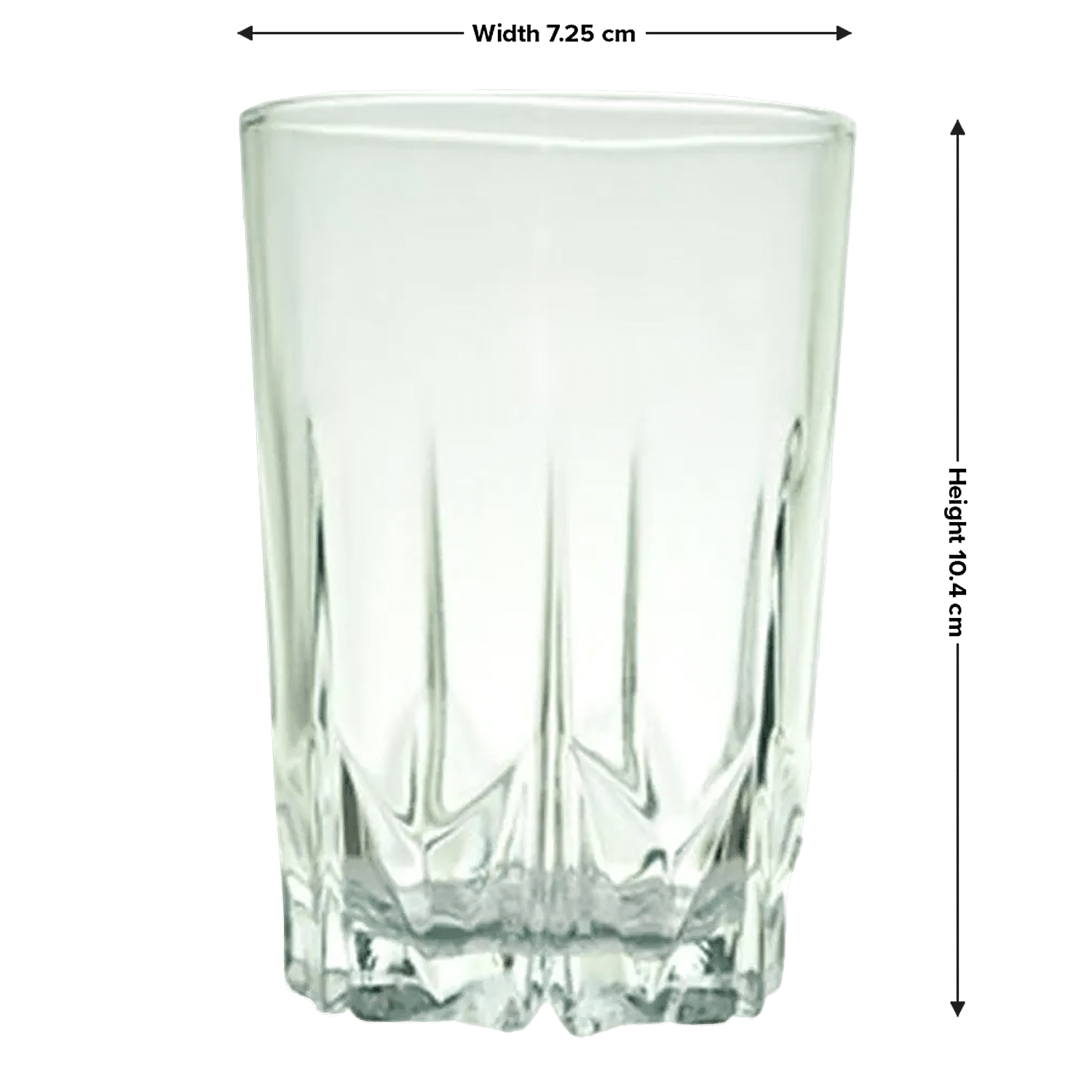 Yera (Pack of 6) Glass Tumbler - 6 Pieces, Clear, 250ml Glass Set