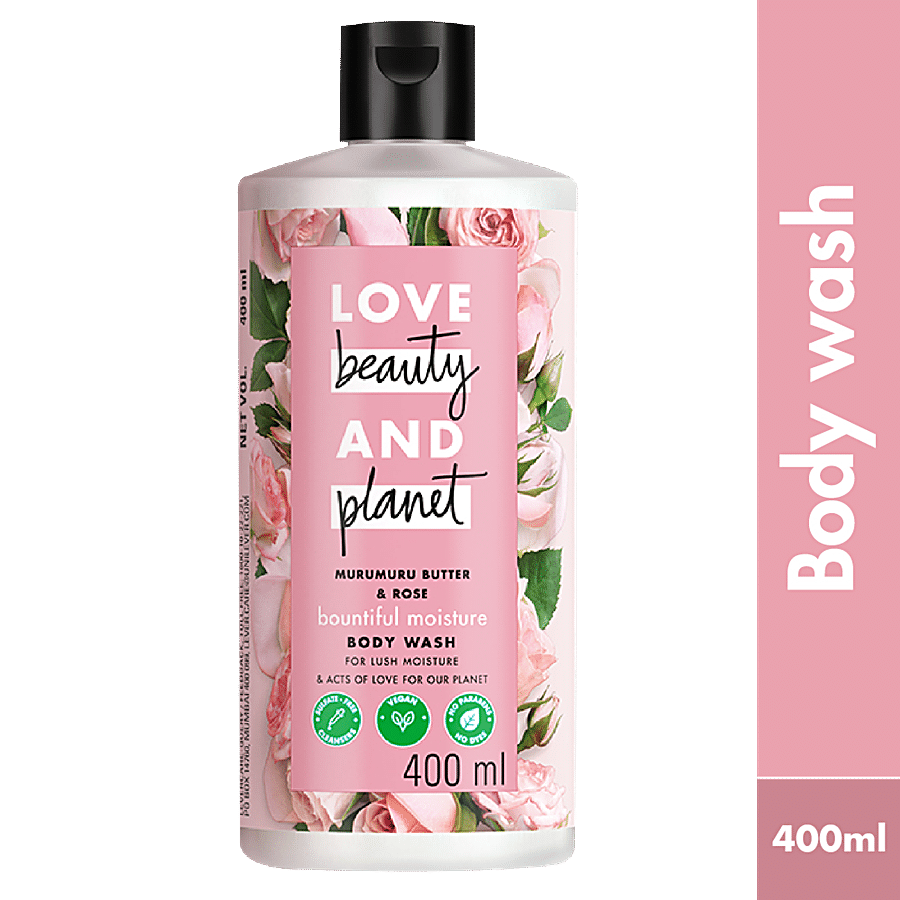 Buy Love Beauty & Planet Murumuru Butter & Rose Moisturising Body Wash I  Sulfate , Paraben Free, 200 ml Online at Best Prices in India - JioMart.