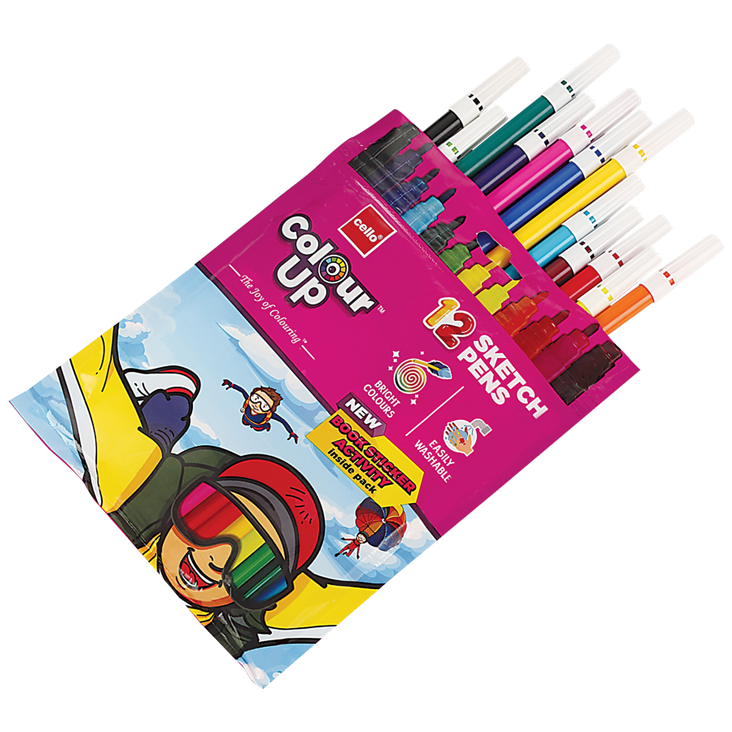 Buy Classmate Sketch Pens Assorted Colour 12 Pcs Online at the Best Price  of Rs 35 - bigbasket