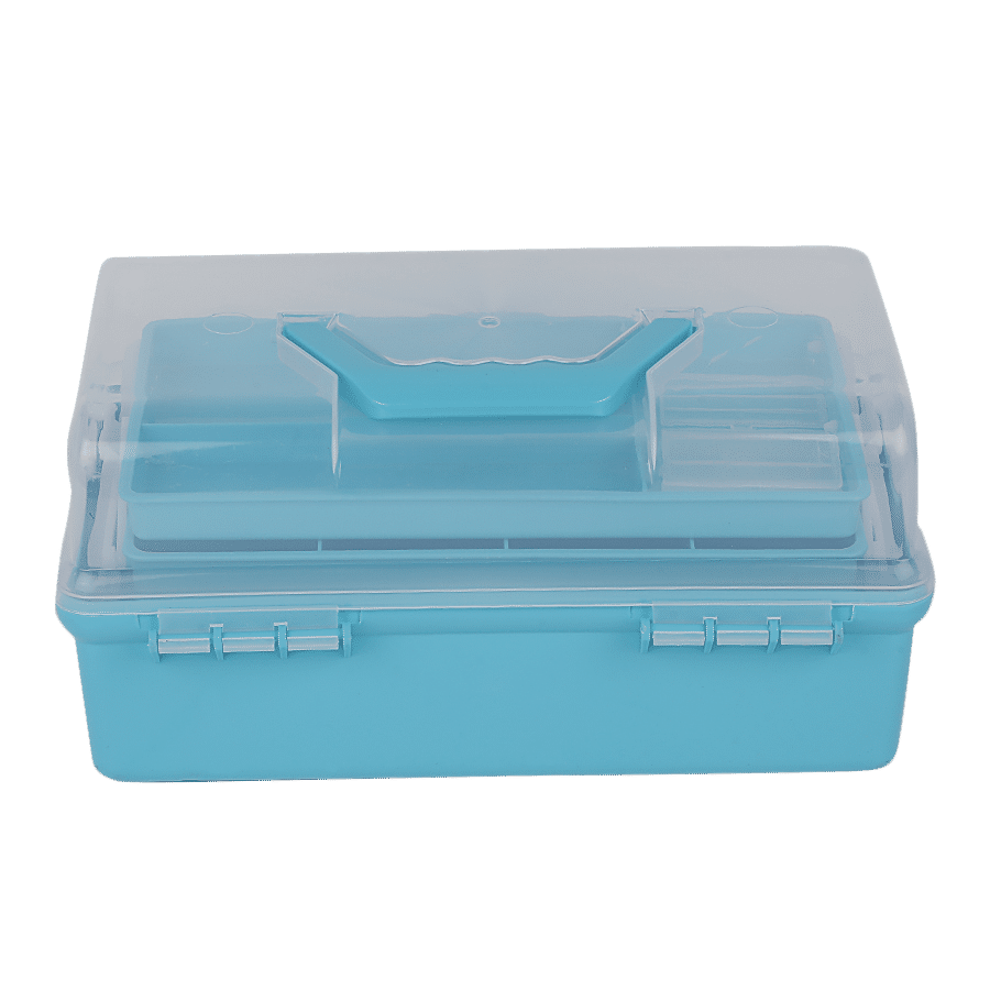 Buy DP Tool Box With Handle - Organiser, Clip Lock, Plastic, Transparent  Lid, Assorted Colours Online at Best Price of Rs 899 - bigbasket
