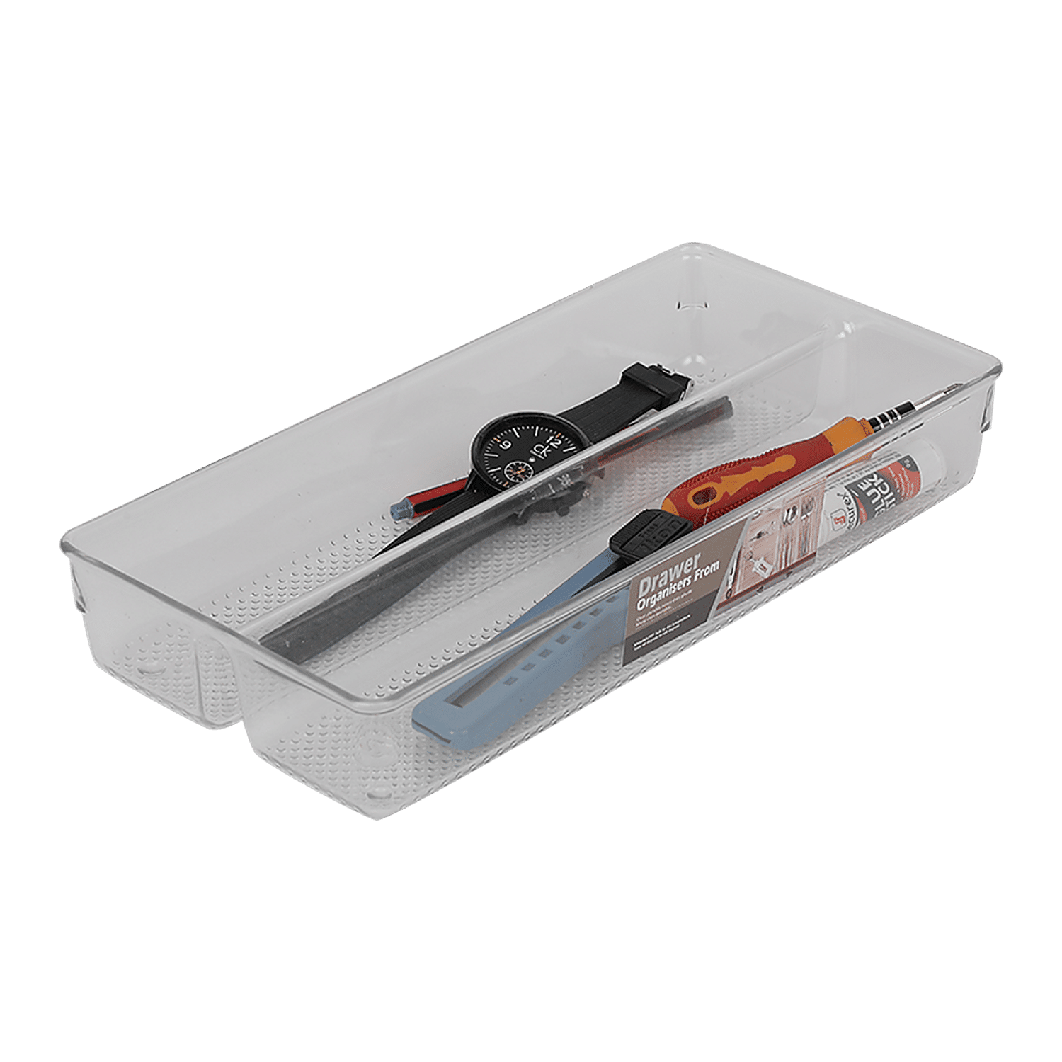 DP Drawer Organiser - Plastic, Transparent, 257 g