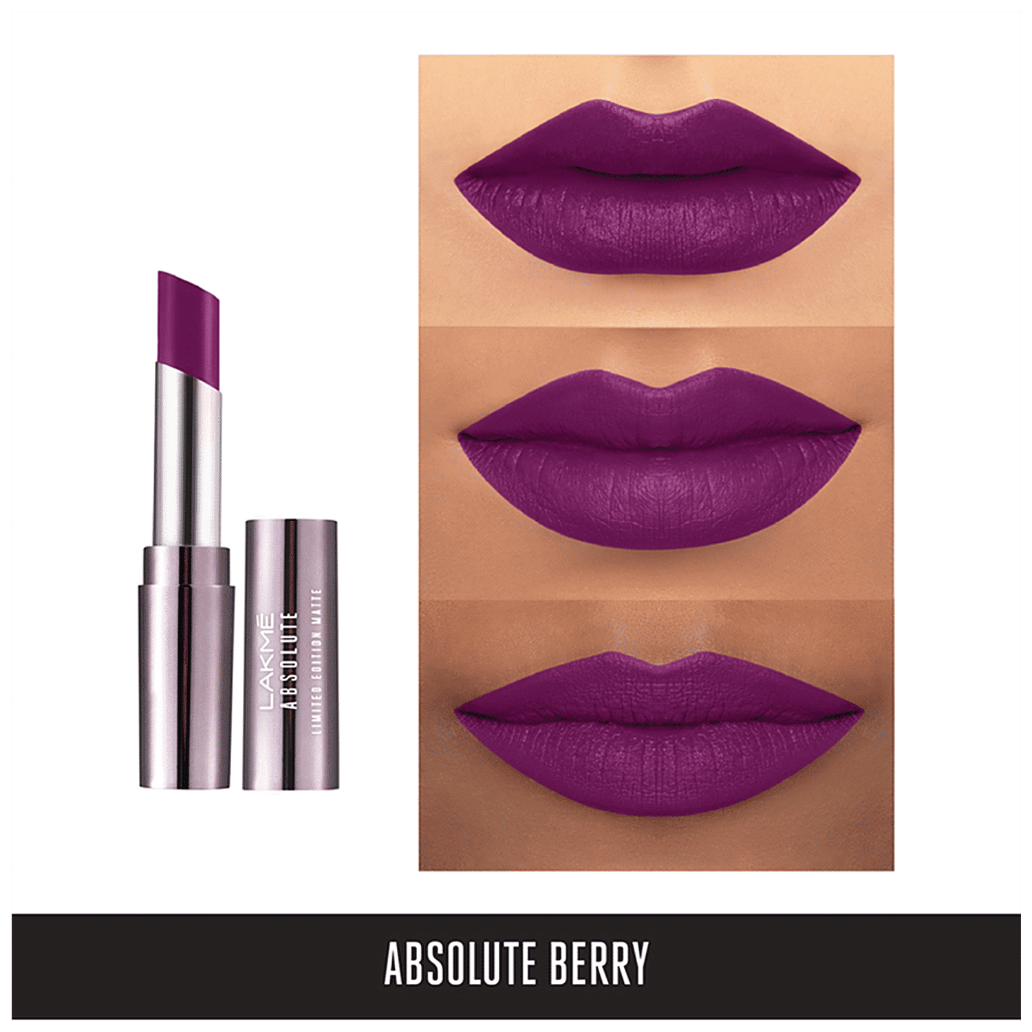 lakme absolute berry lipstick