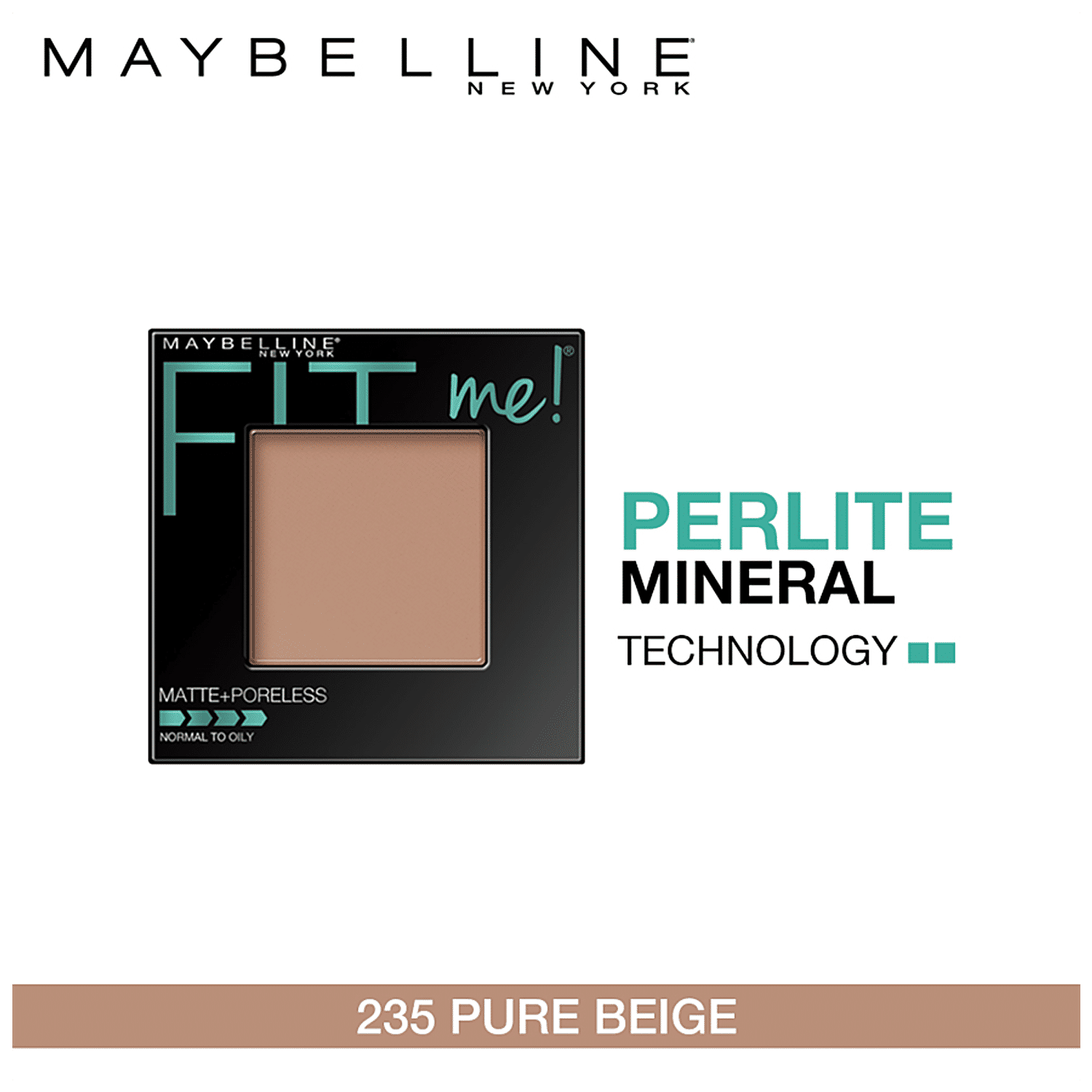 Buy Maybelline New York Fit Me Matte + Poreless Powder - 235 Pure Beige  Online at Best Price of Rs 439.2 - bigbasket