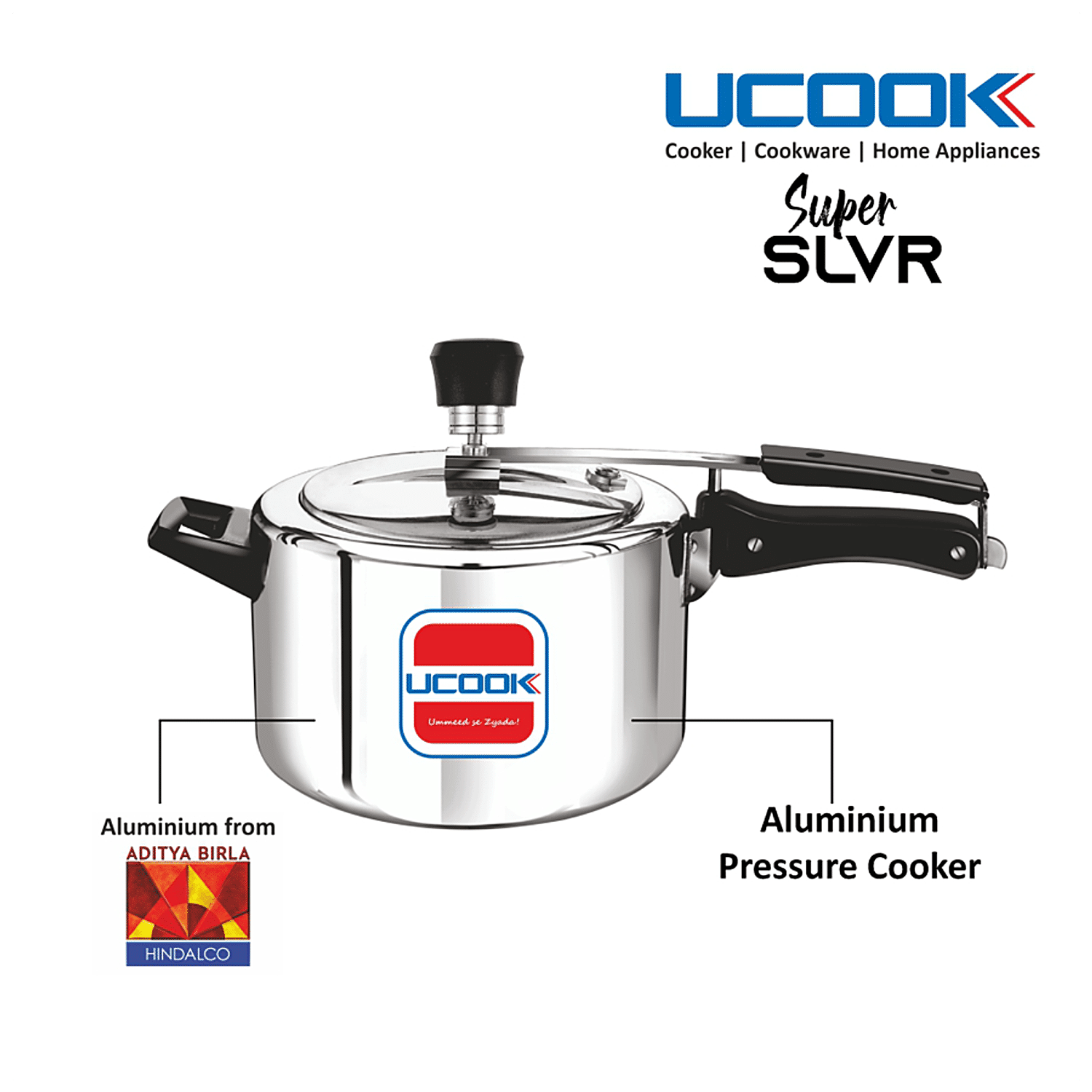 Buy UCOOK Super SLVR Aluminium Inner Lid Pressure Cooker