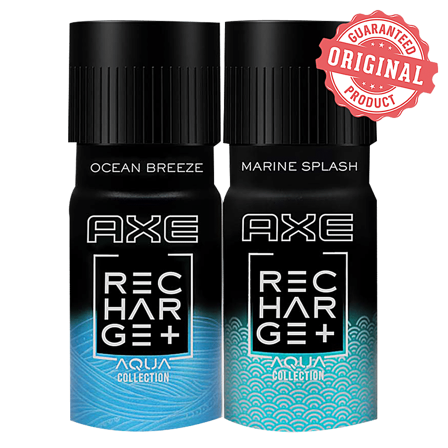 heilige Airco aantrekken Buy Axe Recharge Marine Splash & Ocean Breeze Deodorant - Combo Pack Online  at Best Price - bigbasket