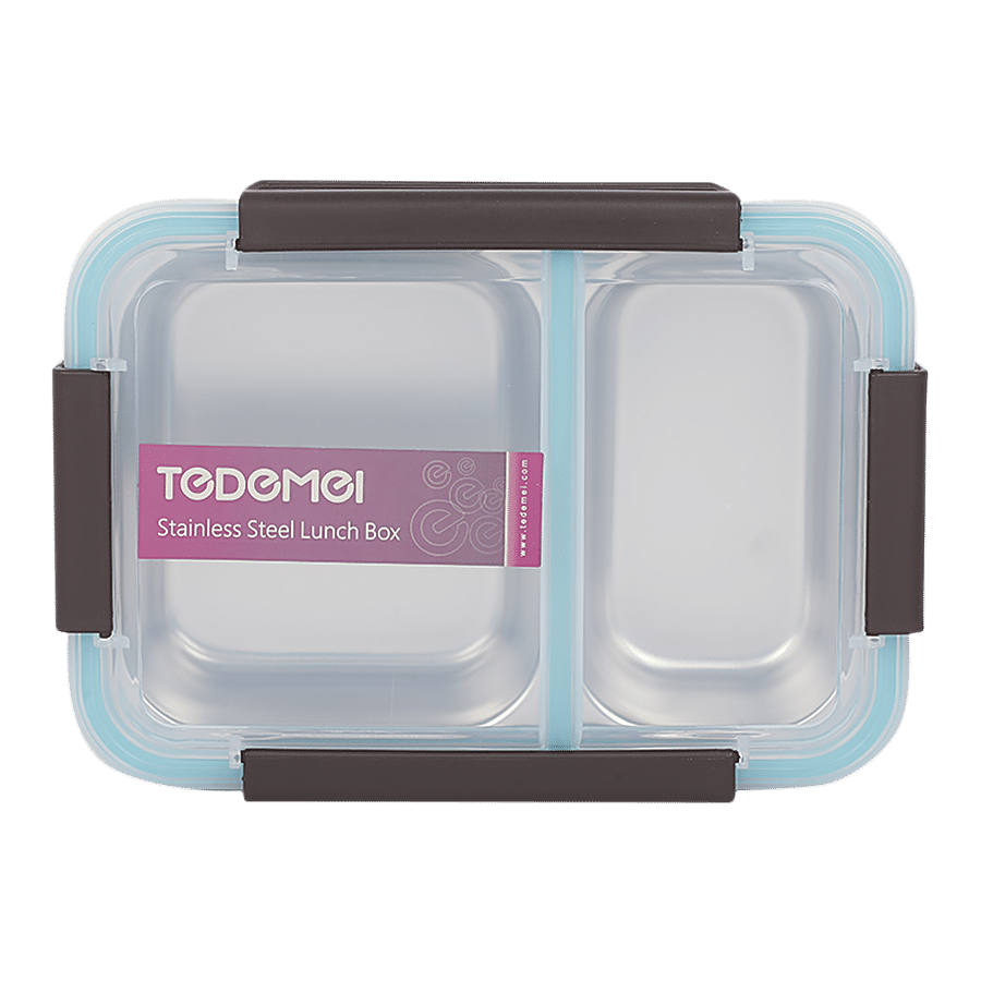Oasis Stainless Steel 2 Compartment Lunch Box - Turqoise – Lemon
