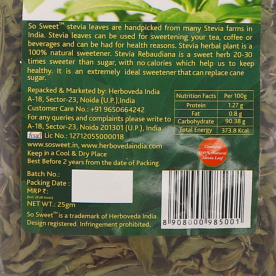 Buy So Sweet Stevia Leaf Online at Best Price of Rs 85 - bigbasket
