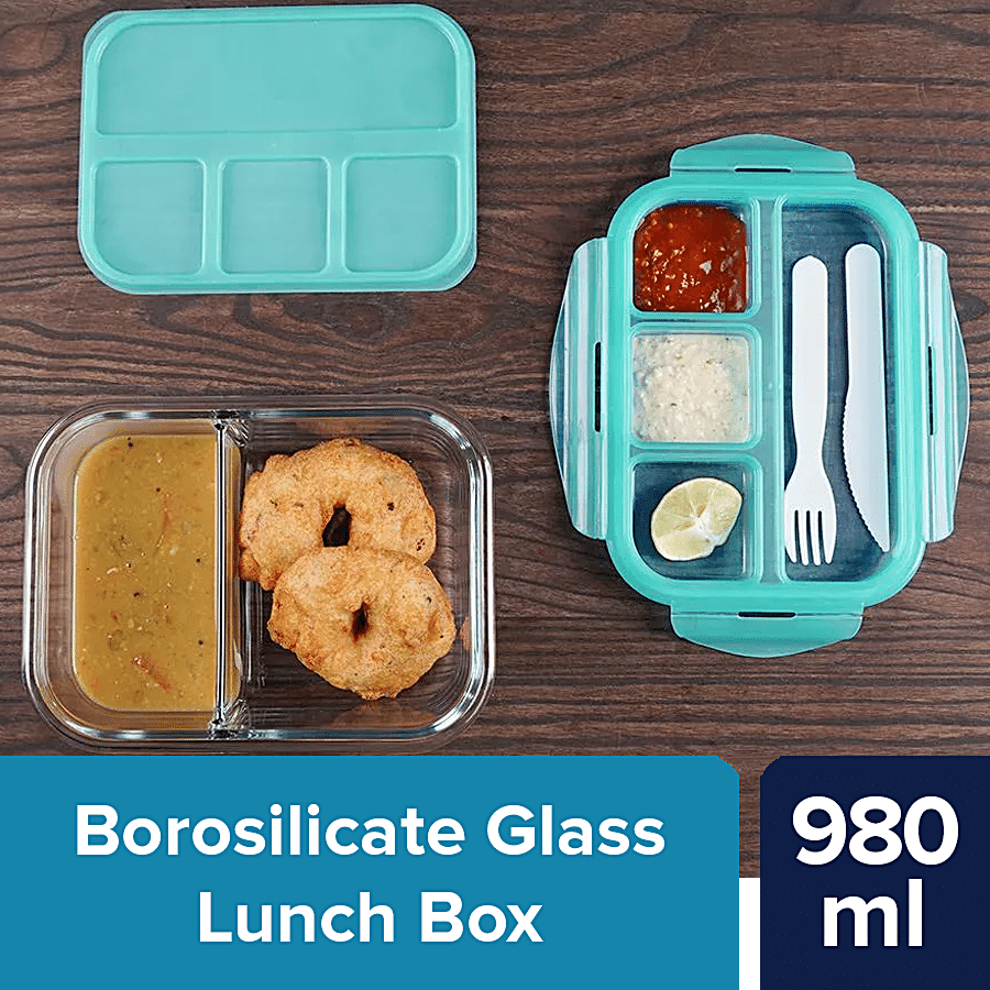 Full Compartment Glass Lunch Box with BPA Free Lid Heat Resistant Glass  Microwave Oven Safe - China Lunch Box and Food Container price