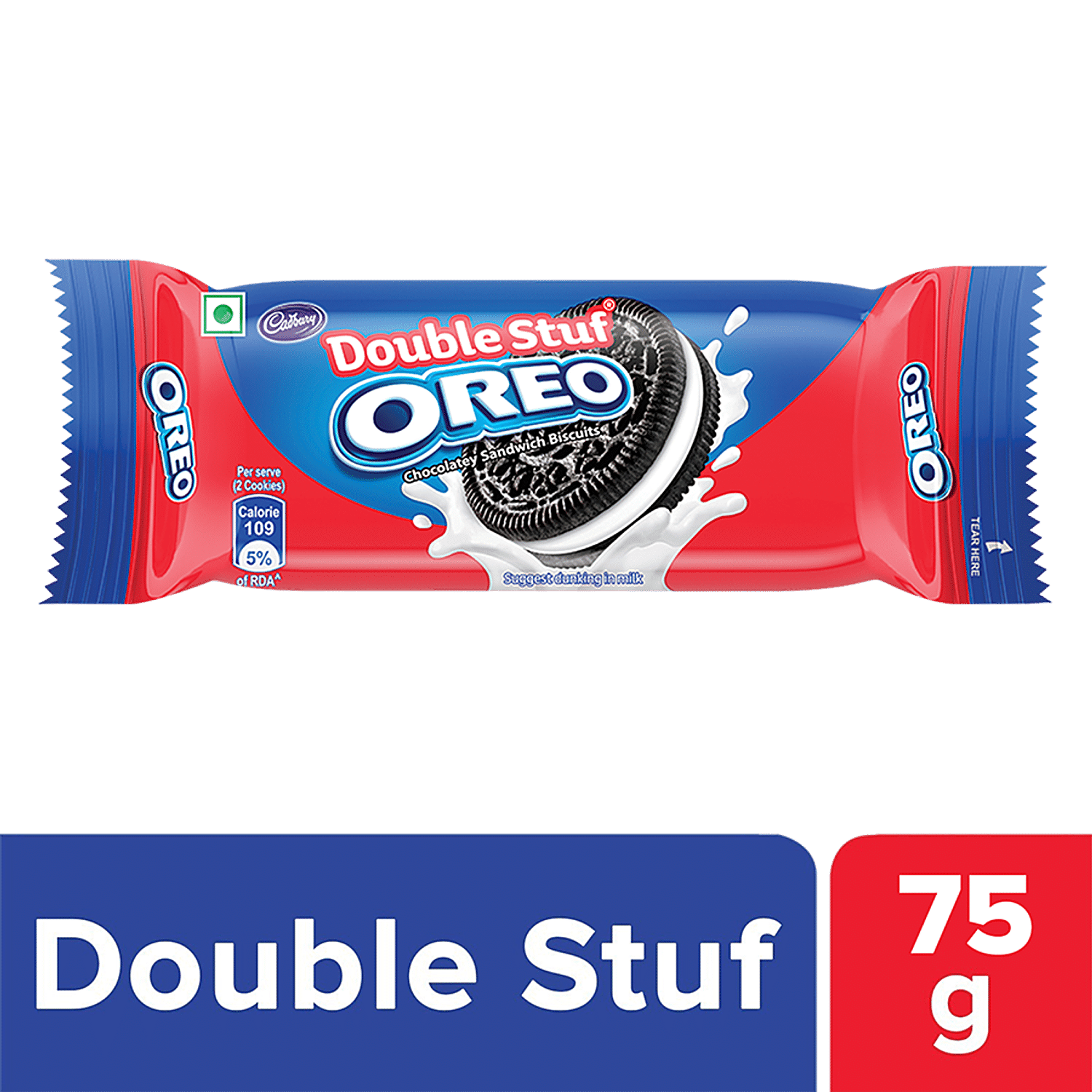 Buy Cadbury Oreo Double Stuf Vanilla Creme Chocolatey Sandwich Biscuit Online At Best Price Of Rs Bigbasket