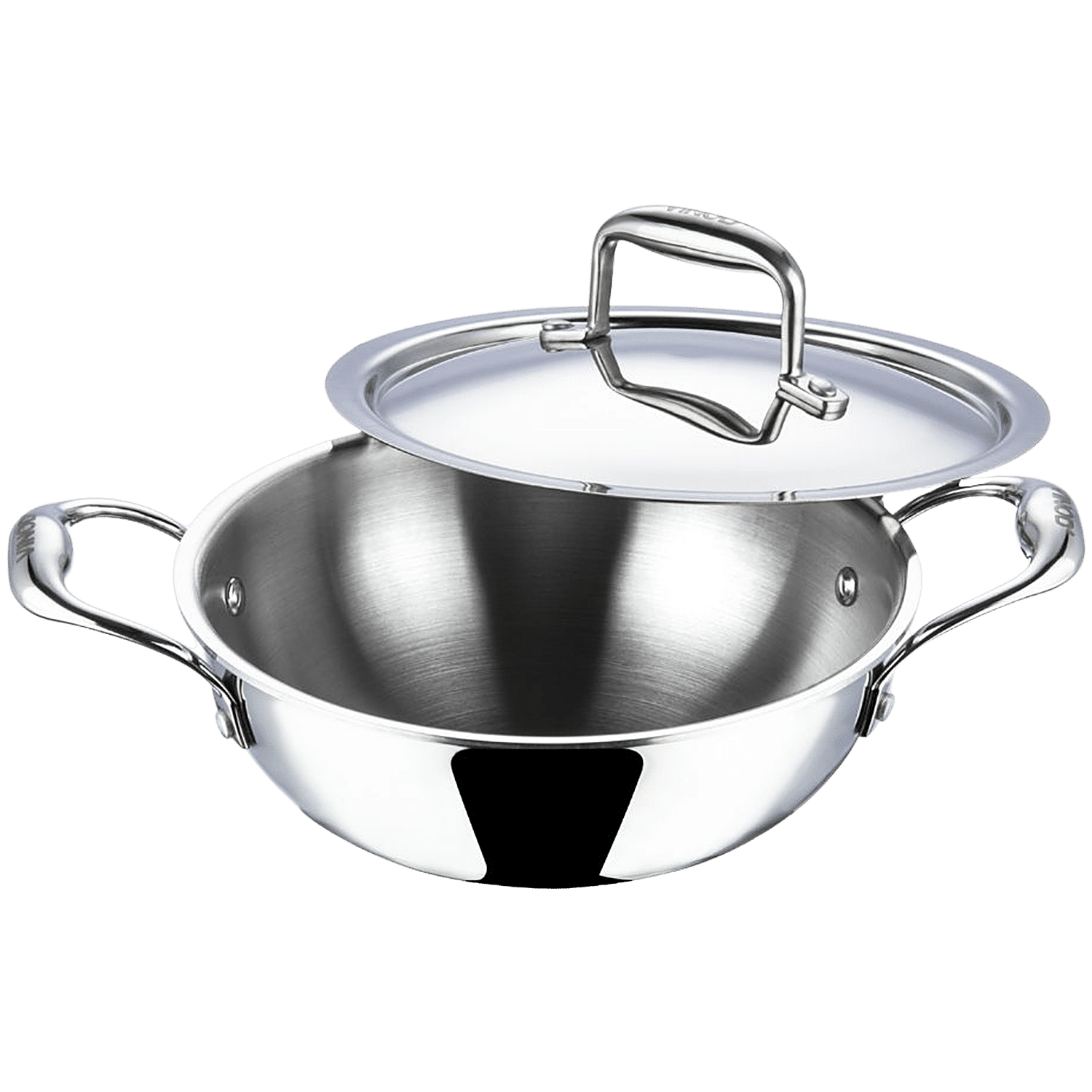 CBS STAINLESS STEEL KADAI TRIPLY WITH LID