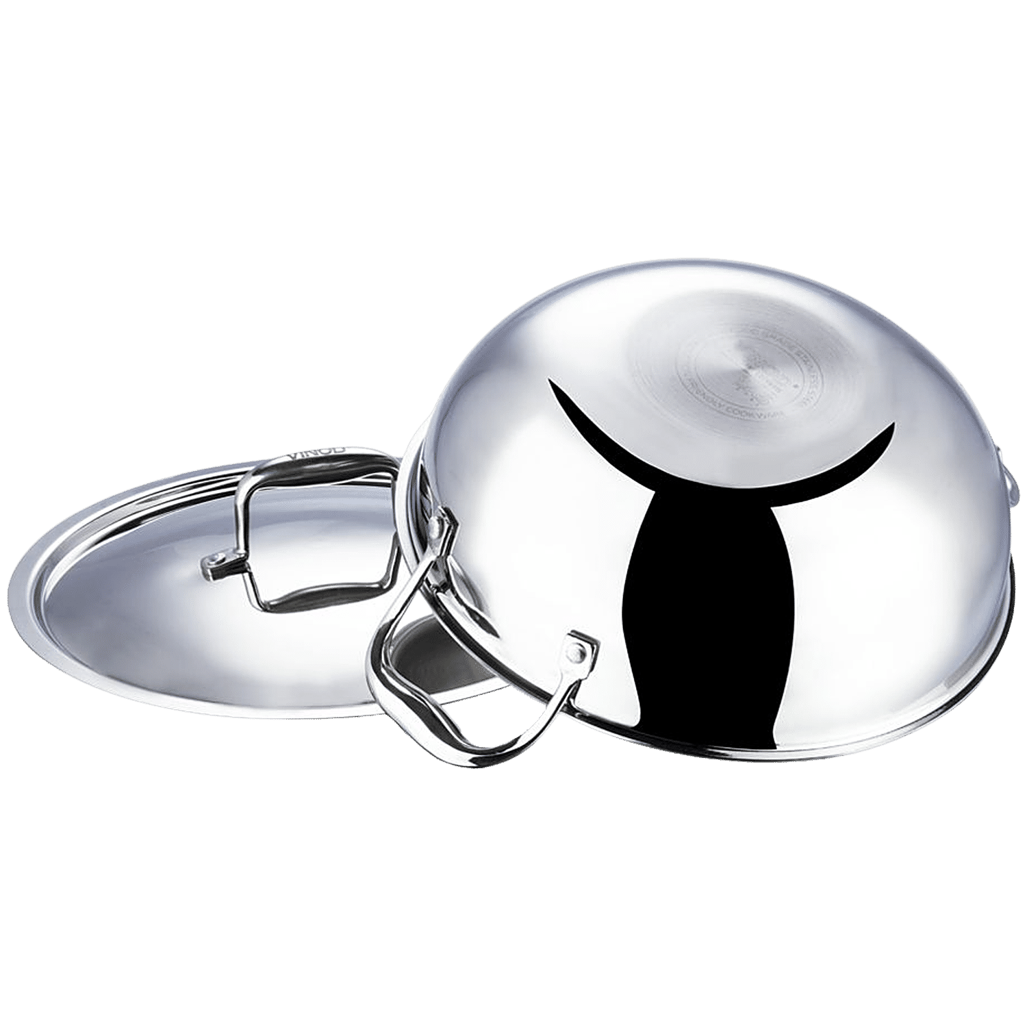 CBS STAINLESS STEEL KADAI TRIPLY WITH LID