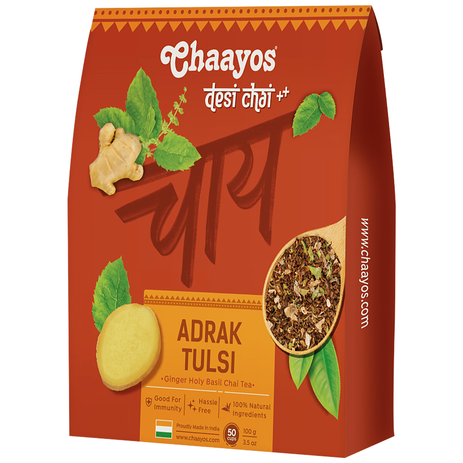 Buy Chaayos Tea Blend Chai Adrak Tulsi Premium Flavoured Online