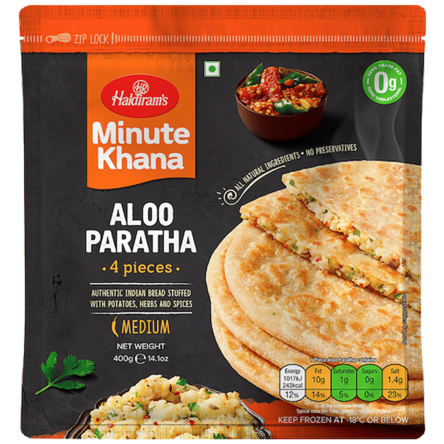 Haldiram's Aloo Paratha, 400 g