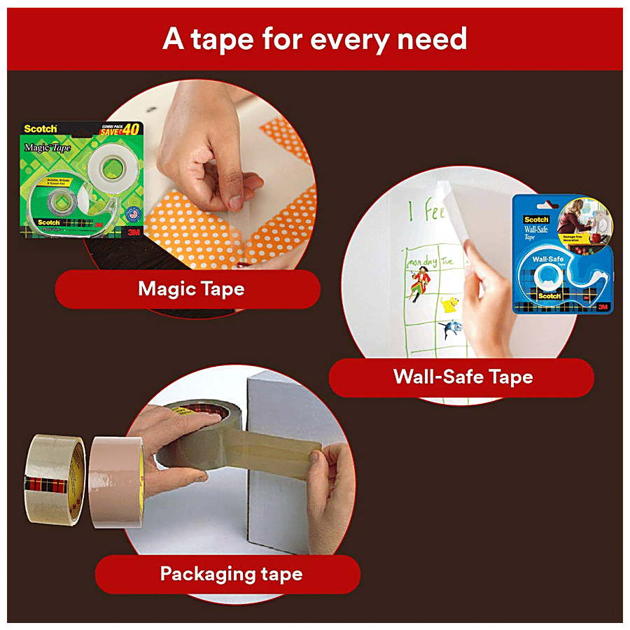 Buy Scotch Double Sided Craft Transparent Craft Tape - 0.75x3 m Online at  Best Price of Rs 85 - bigbasket