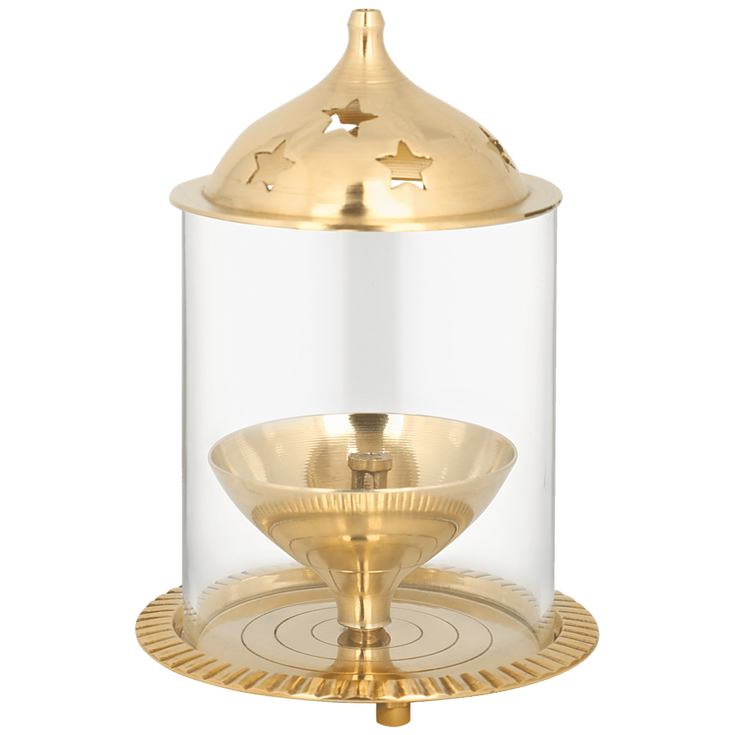 frestol brass lantern akhand diya