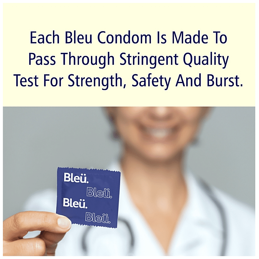Bleu Extra Dotted Condoms for Men, 100% Natural Latex, Vegan & Toxin Free  Condom Price in India - Buy Bleu Extra Dotted Condoms for Men