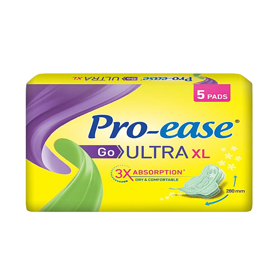 Pro-ease Go XL 50 mm Longer XL - 6+6 Pads Sanitary Pad, Buy Women Hygiene  products online in India