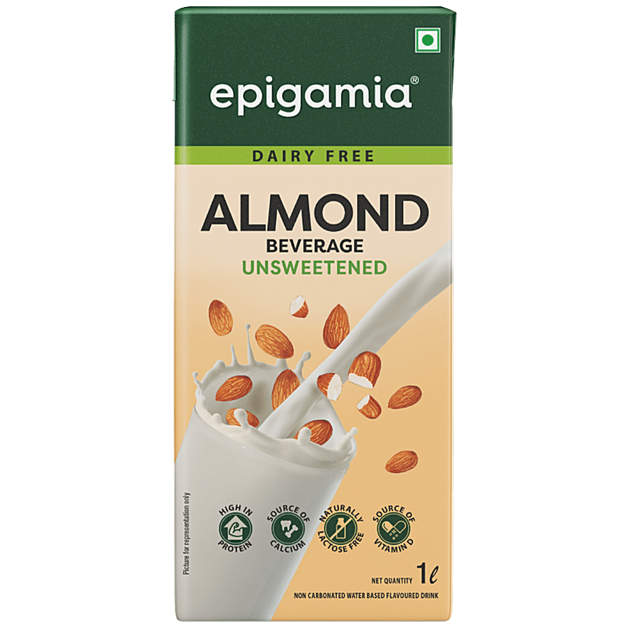 Buy Epigamia Almond Milk - Unsweetened, Dairy Free Online at Best
