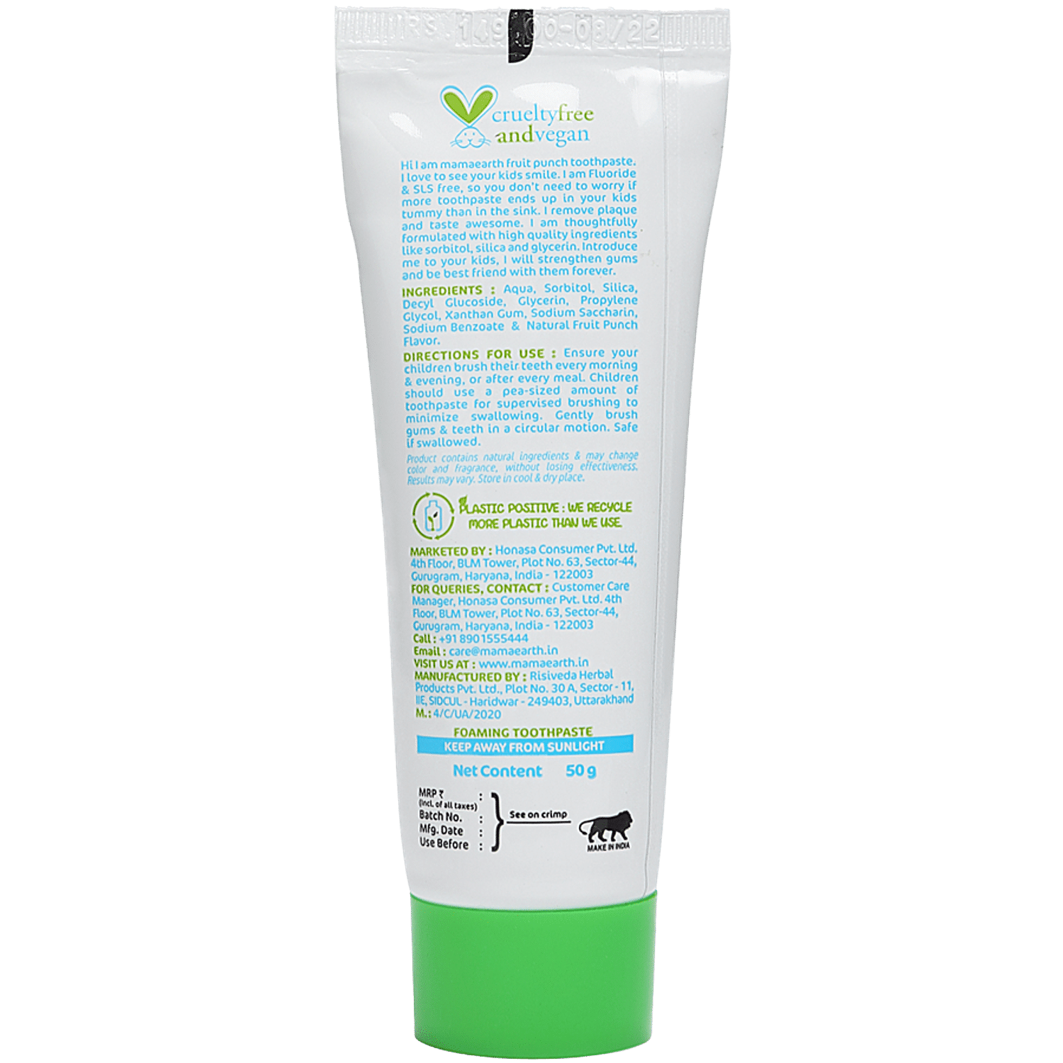 mamaearth fruit punch toothpaste