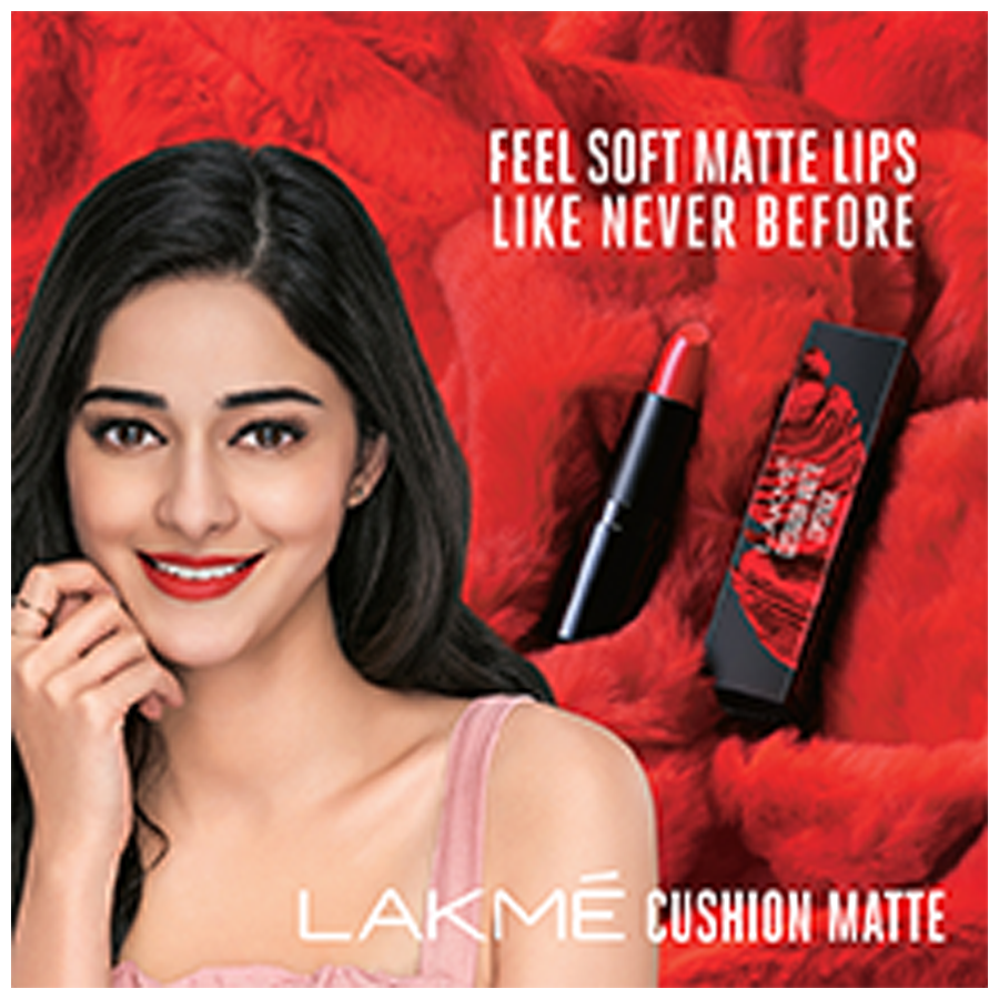 lakme cushion matte lipstick orange blossom